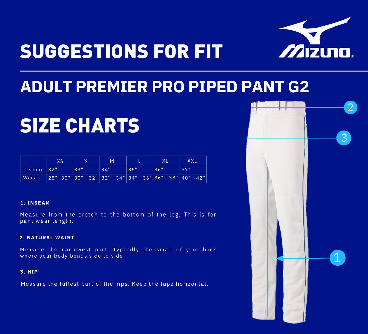 Mizuno 350387.9190.04.S Premier Pro Piped Pant G2 S Grey-Black
