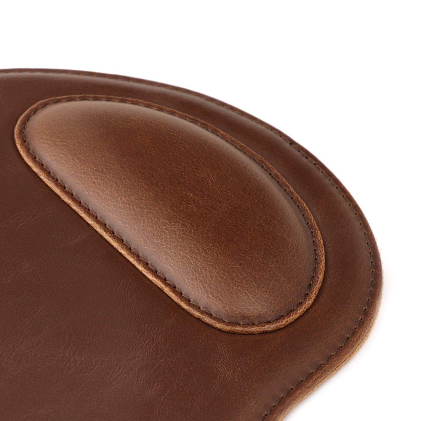 Londo Leather Oval Mousepad with Wrist Rest