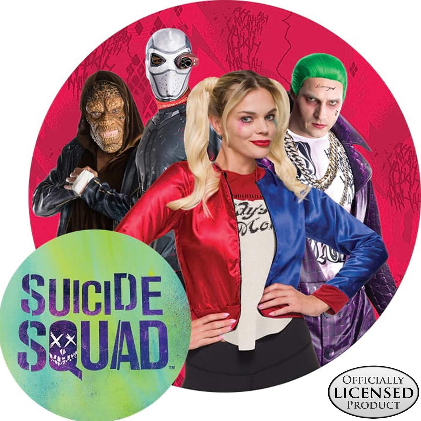 DC Villains Suicide Squad: Harley Quinn Pet Costume for for Dogs or Cats by Rubies, Medium