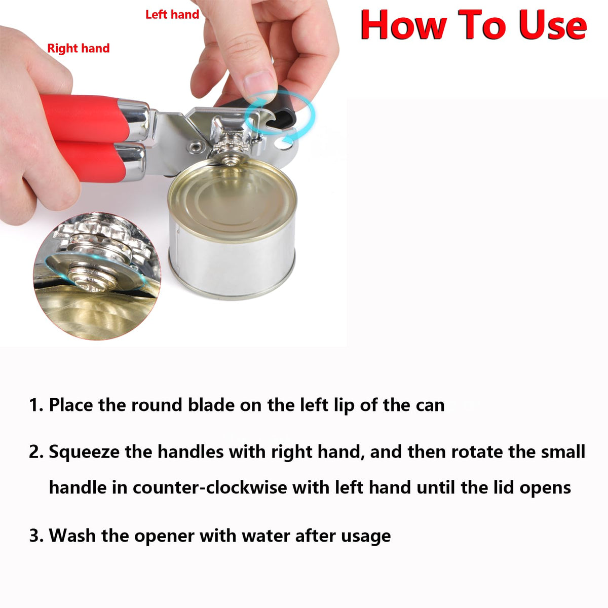 Left Handed Scissors, Kitchen Poultry Shears and Can Opener, Peeler Set, Lefty Tools Utensils for Left Hand People/Adults (4 in 1)