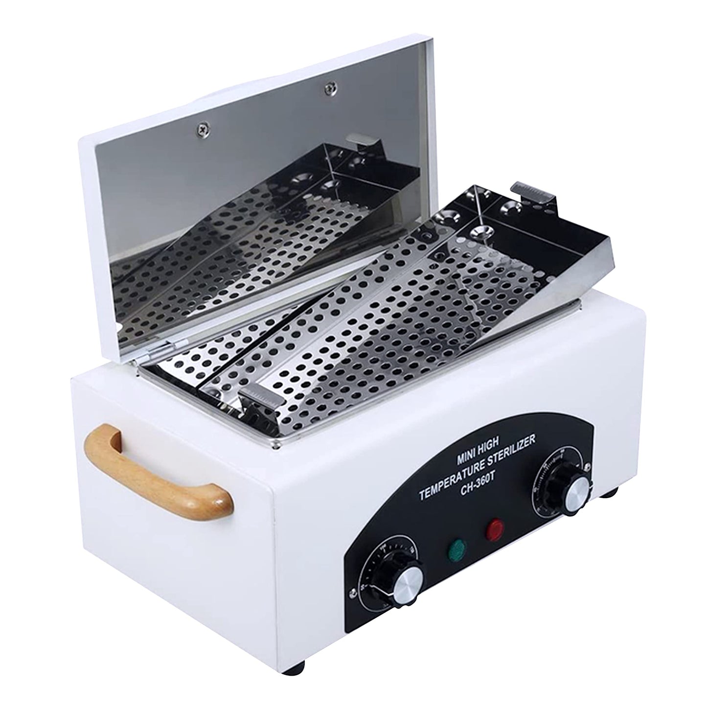 SULLMAR High Temperature Metal Tool Cleaning Box Timer dry Heat Nail Tool Dry Heat for Manicure Salon Hairdressing Tool Equipment Tweezers Earrings Other Metal Equipment