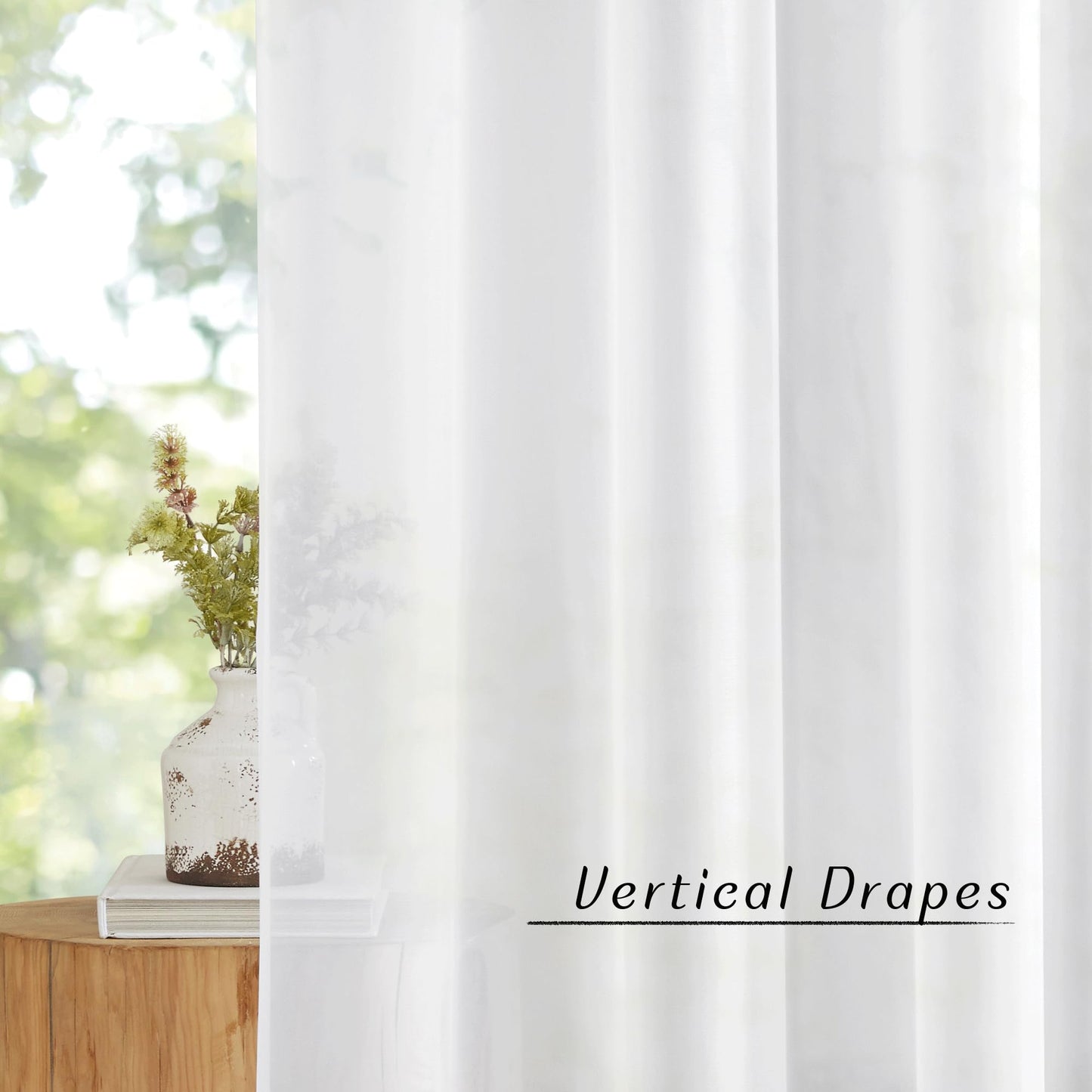 NICETOWN Voile White Sheer Curtains for Bedroom - Grommet Light Filtering Elegant Panels Lightweight & Breathable Window Treatments for Living Room, W54 x L90, 1 Pair