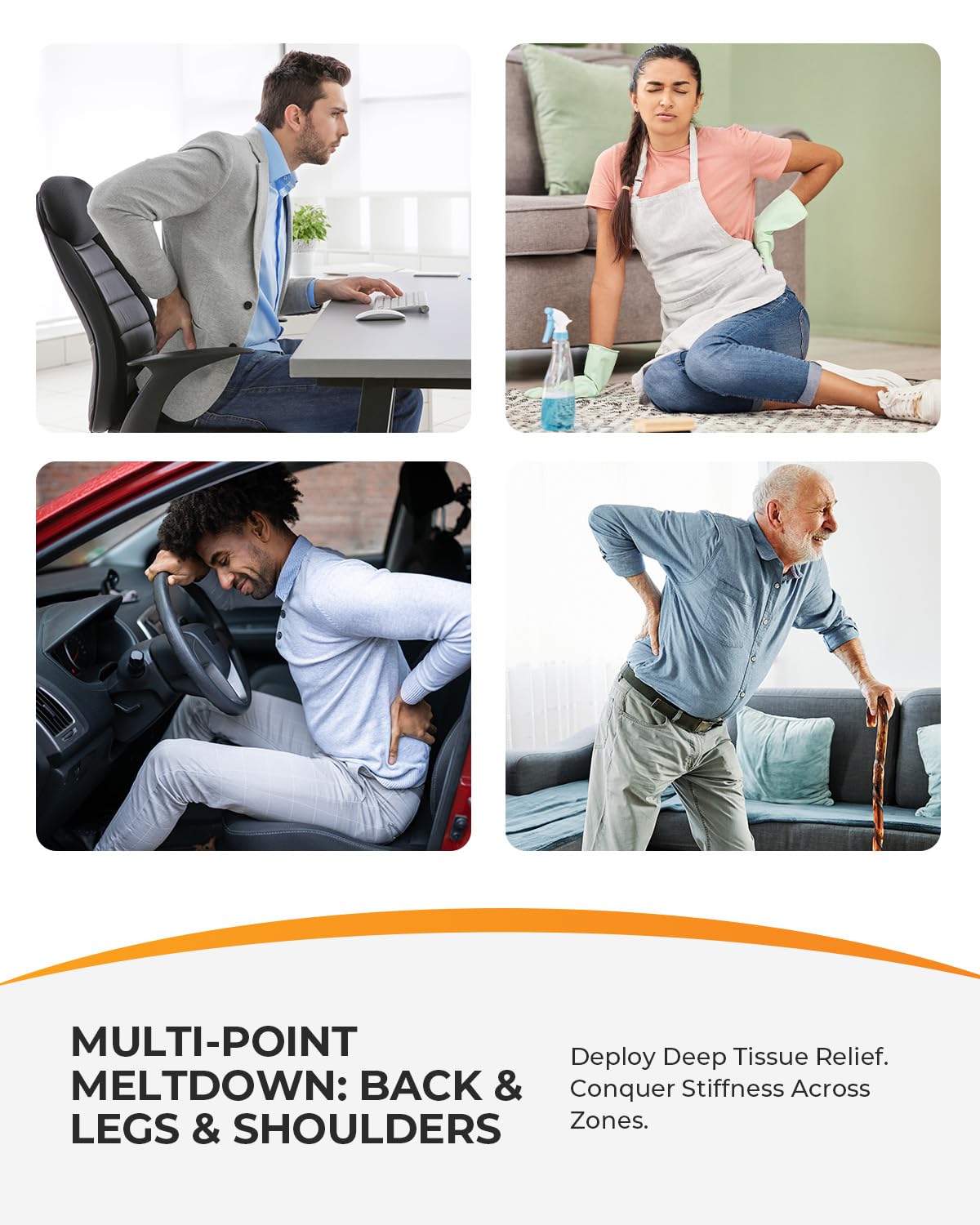 CooCoCo Back Massager for Back Pain Deep Tissue, Shiatsu Massager with Heat, 3D Kneading Massage for Lower Back for Chair, Gifts for Mom, Dad, Women