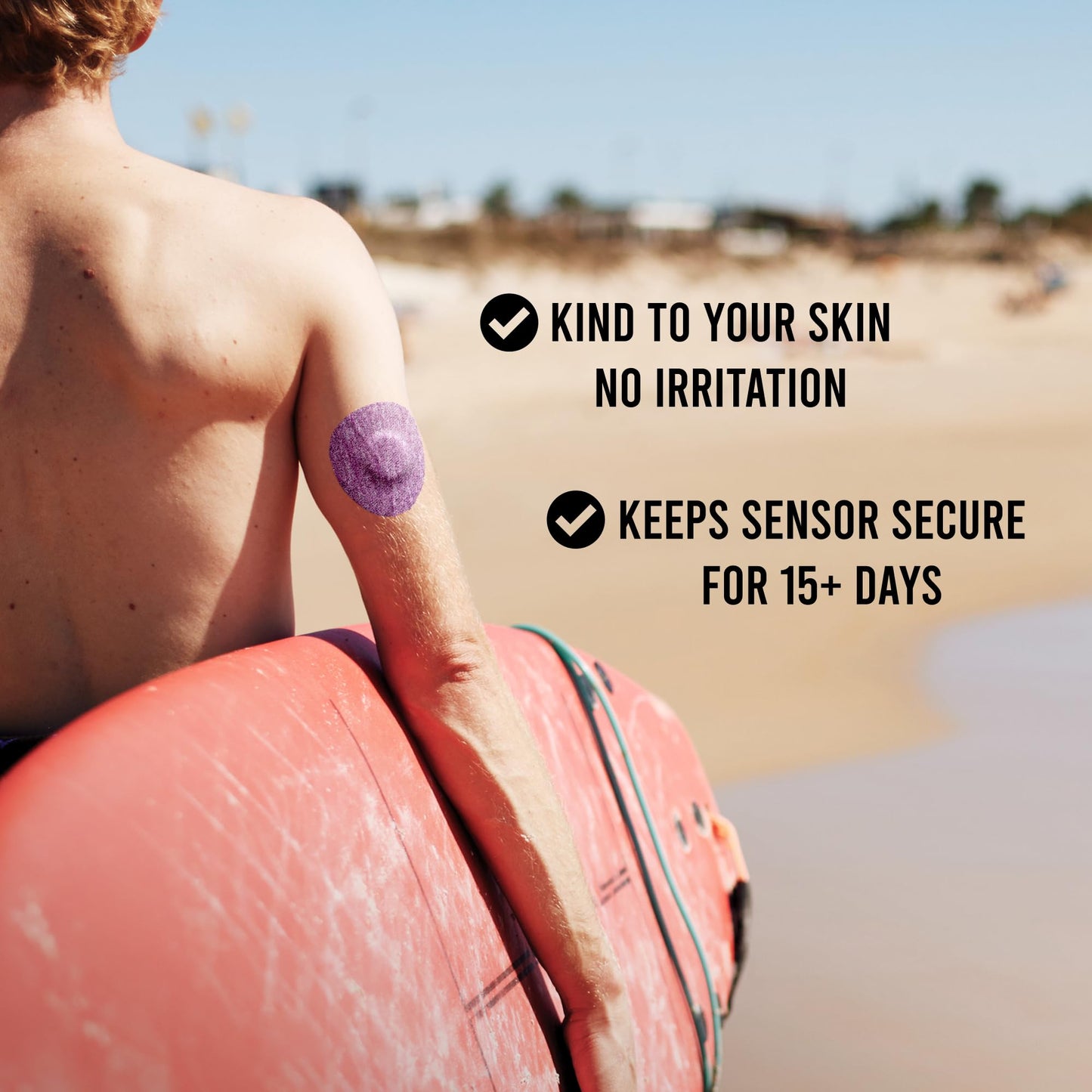 Not Just A Patch Air Libre 3 Plus Sensor Covers (20 Pack) - Thin, Strong and Light Adhesive Patches with Ultra-Hold 14 Day Adhesion, Durable Freestyle Libre 3 Sensor Covers - Multicolor