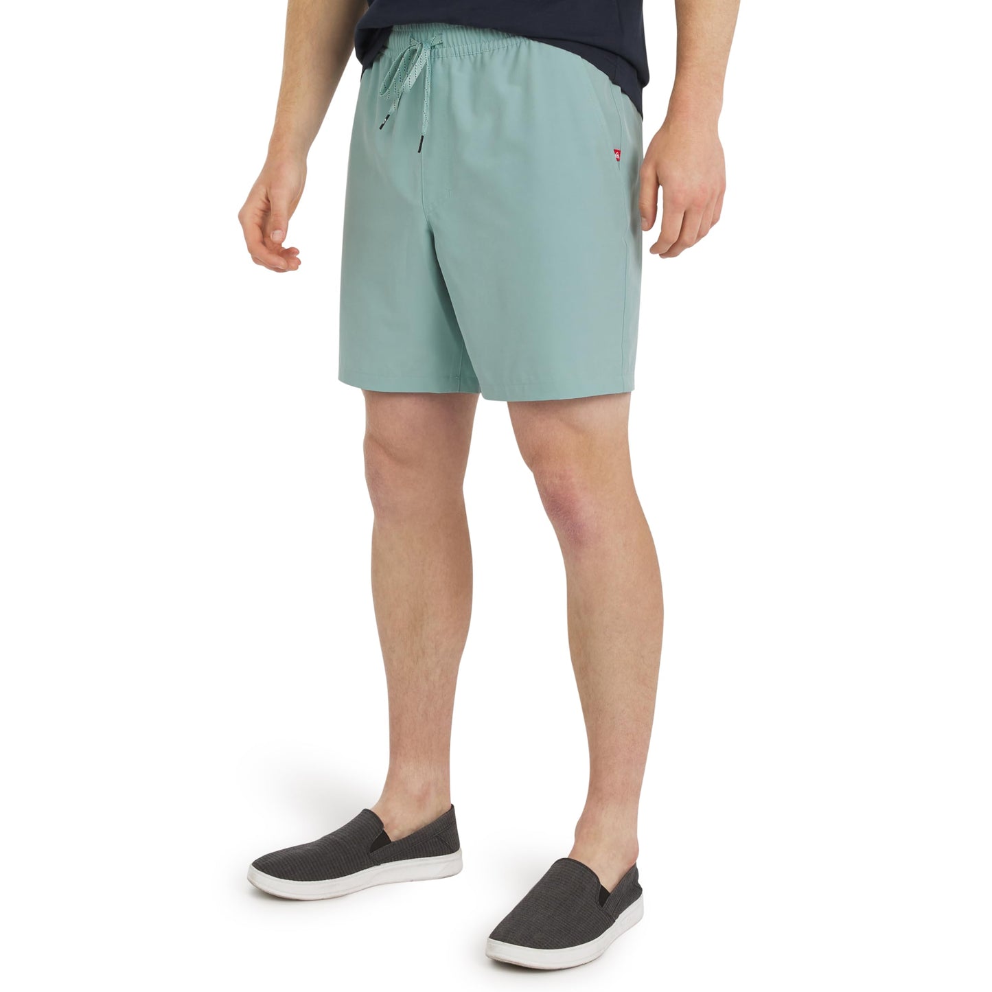 Quiksilver Men's Regular Fit Stretch Waist Water Friendly Active Hybrid Shorts (S-XXL), Jade Grey, Large