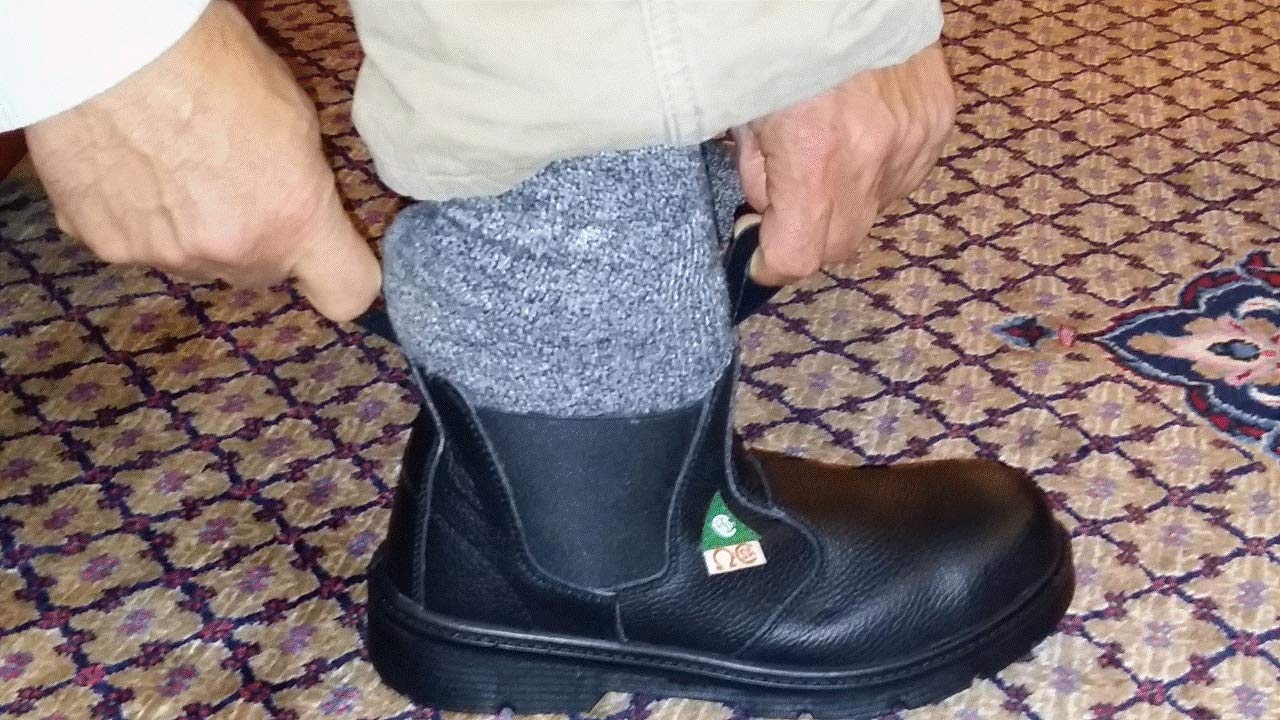 D10 CSA approved Safety Shoes, Work Boots, Construction Boots (12 men US wide, black)