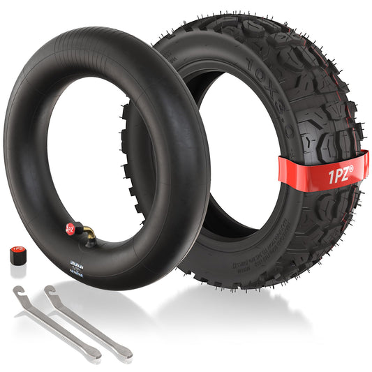 1PZ ESD-TA1 10 Inch Inner Tube and Tire 10x3.0 Off Road City Road Tire Inner Tube set Replacement for Electric Scooter