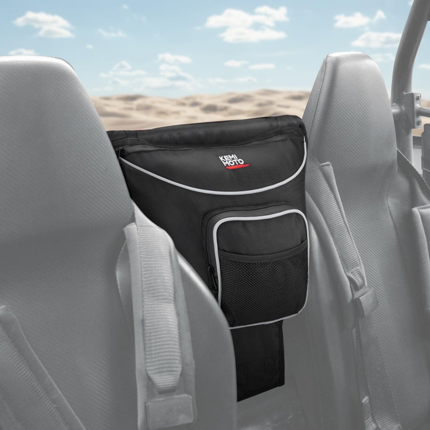 KEMIMOTO UTV Storage Bag, UTV Cab Pack Center Bag Compatible with Polaris RZR 570 800 S 900 1000 XP General 1000