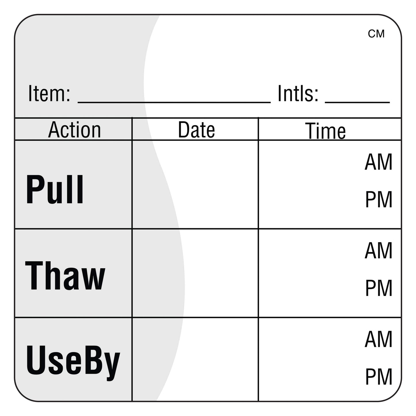 DayMark Safety Systems CoolMark Pull/Thaw/Use by Freezable Label, 2" x 2" (Roll of 500)