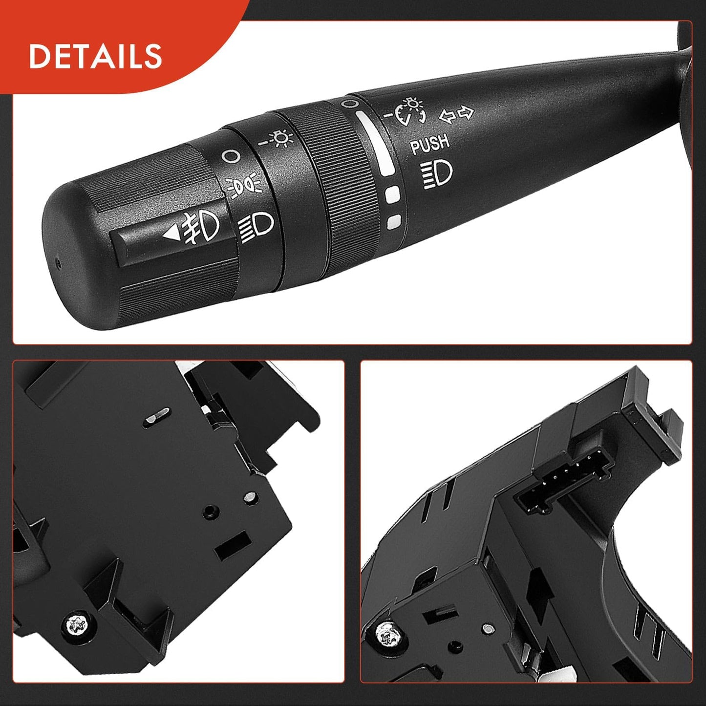 A-Premium Turn Signal Multifunction Switch Compatible with Jeep Chrysler Dodge - 2006-2018 - JK MK KK XK WK 200 Sebring Avenger Caliber Journey, Replace# CBS1703, with Fog Light Headlight Dimmer