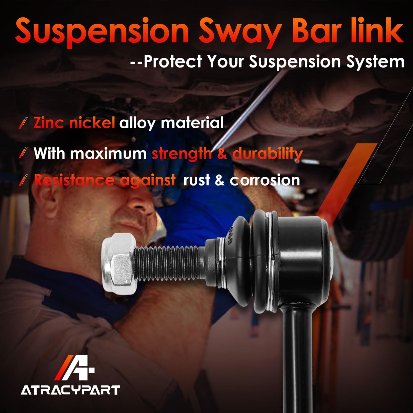 Front Sway Bar Stabilizer Links 2 Pcs｜Replacement For 2007-2017 Buick Enclave, Chevy Traverse, GMC Acadia & Saturn Outlook｜Replace OE#: K750155