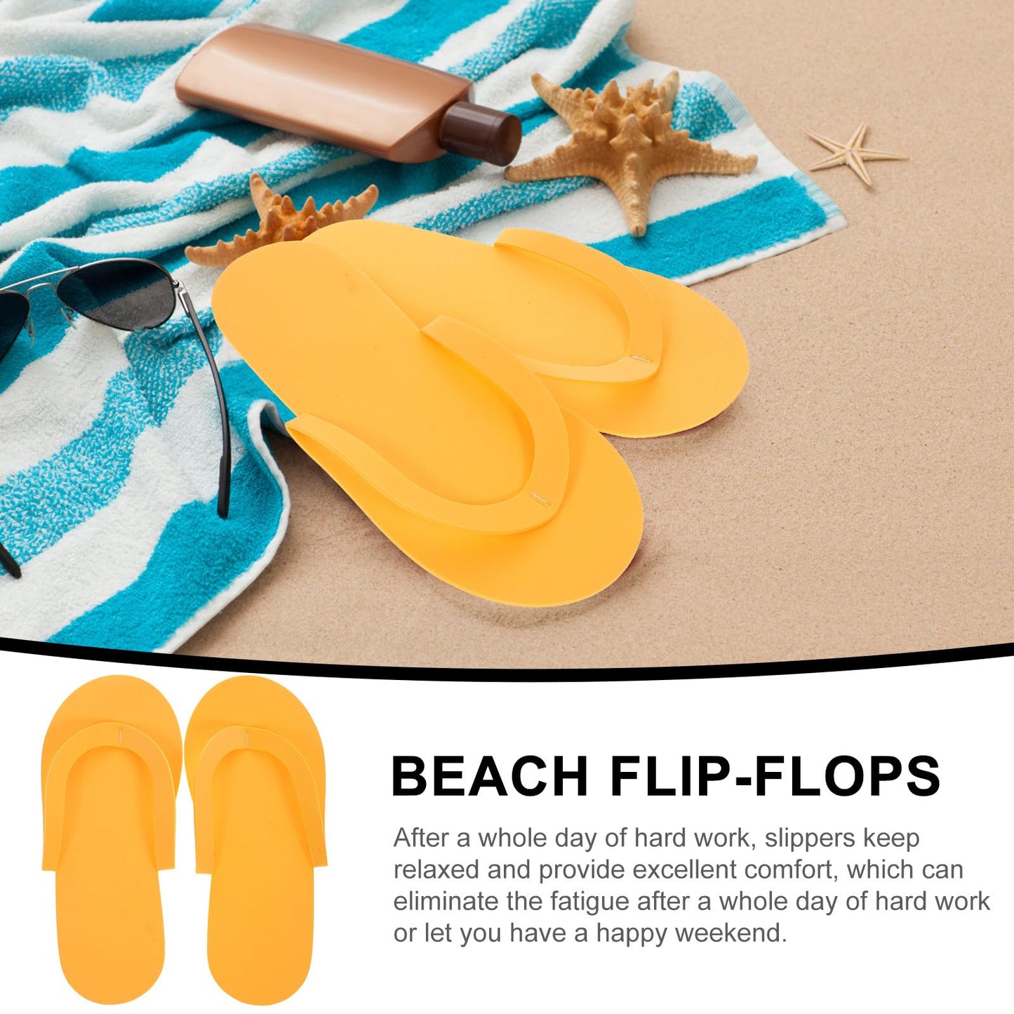 36 Pairs Disposable Eva Foam Slippers for Women Man Salon Spa slippers, Lightweight and Portable, Random Color