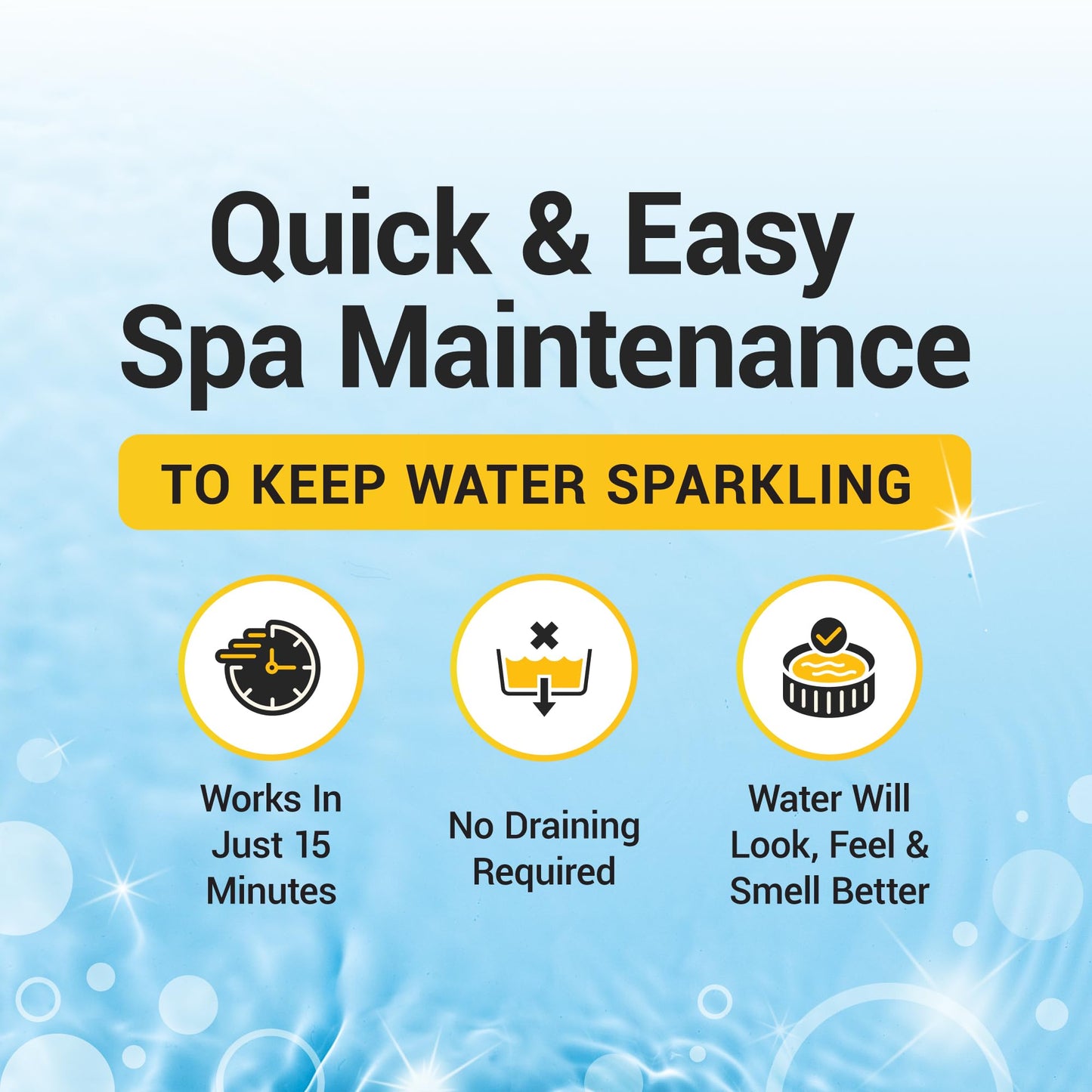 Bio Ouster 3in1 Weekly Hot Tub Cleaner, Conditioner, Clarifier - Hot Tub Chemicals, Inflatable Hot Tub Chemicals, Spa Chemicals for Hot Tub, Spa Cleaner Hot Tub Clarifier, Spa Clarifier (16oz)