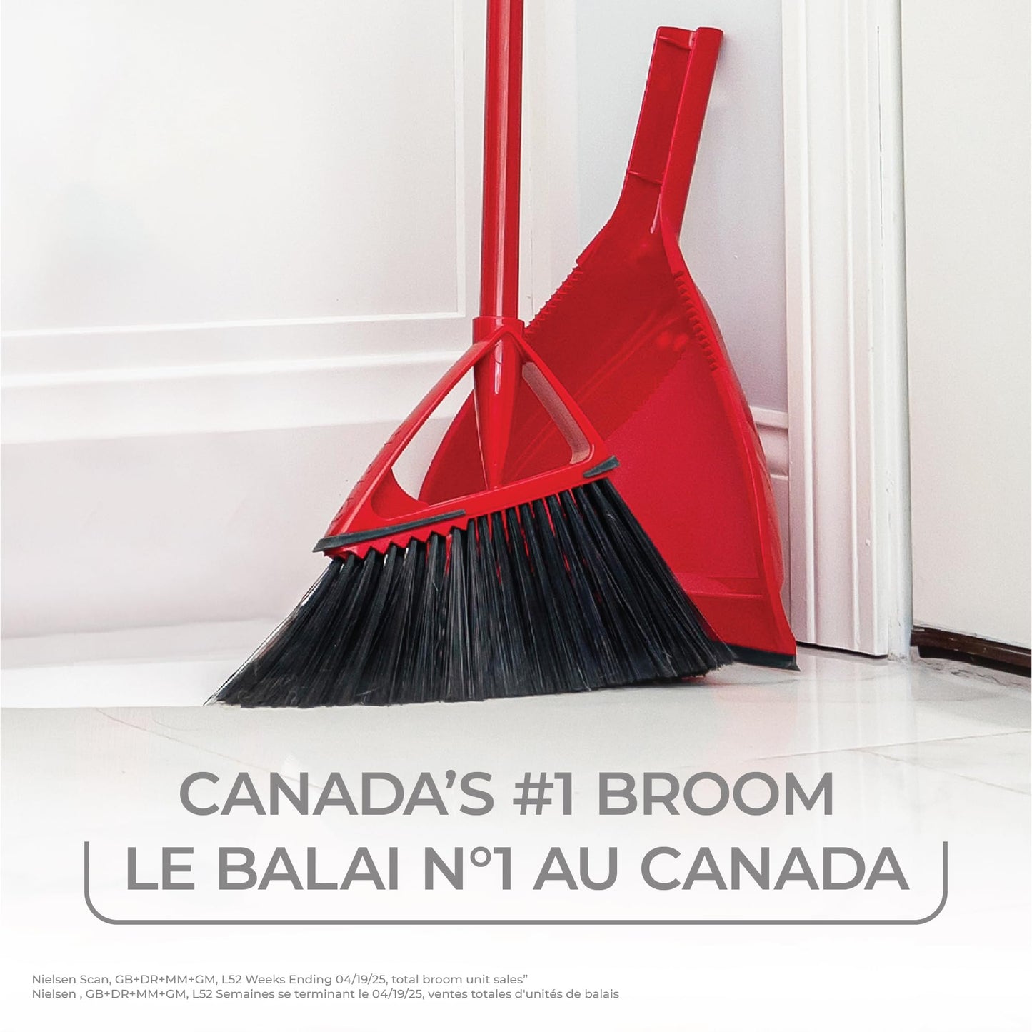 Vileda Oskar Broom with Dustpan and 1 One Sweep Broom | Indoor and Outdoor | Broom with Dustpan Set