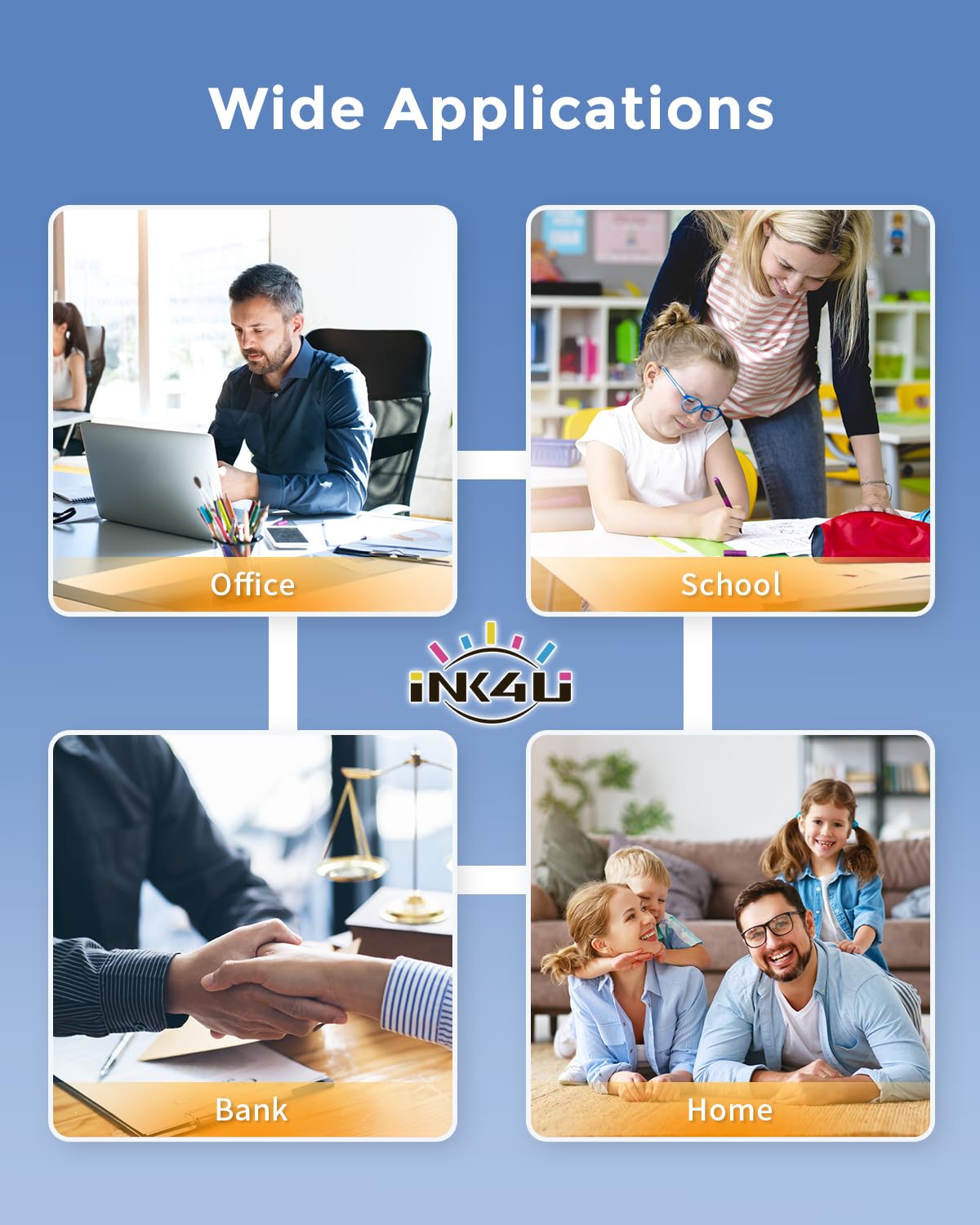 (Latest Chip) 910XL Ink Cartridges for HP Printers, Compatible Replacement for HP 910 Ink Cartridges 910 XL to Work for HP Officejet Pro 8010 8020 8022 8015 8025 8035 Printer (High Yield, 4 Pack)