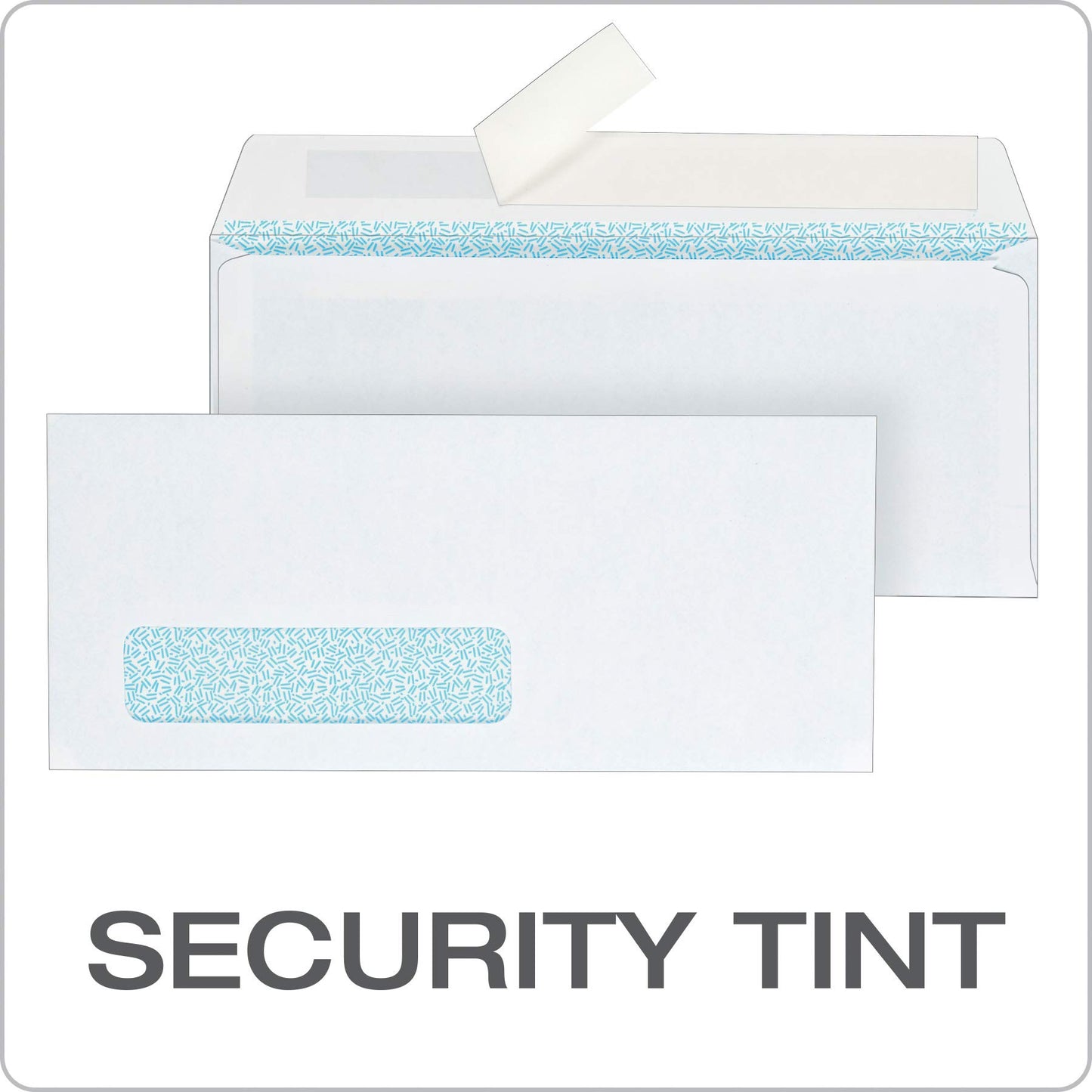 Columbian #10 Single-Window Security Envelopes, 4-1/8 x 9-1/2 Inch, Self Seal, White, for Mailing Invoices, Statements & Documents, 500/Box (COLO339)