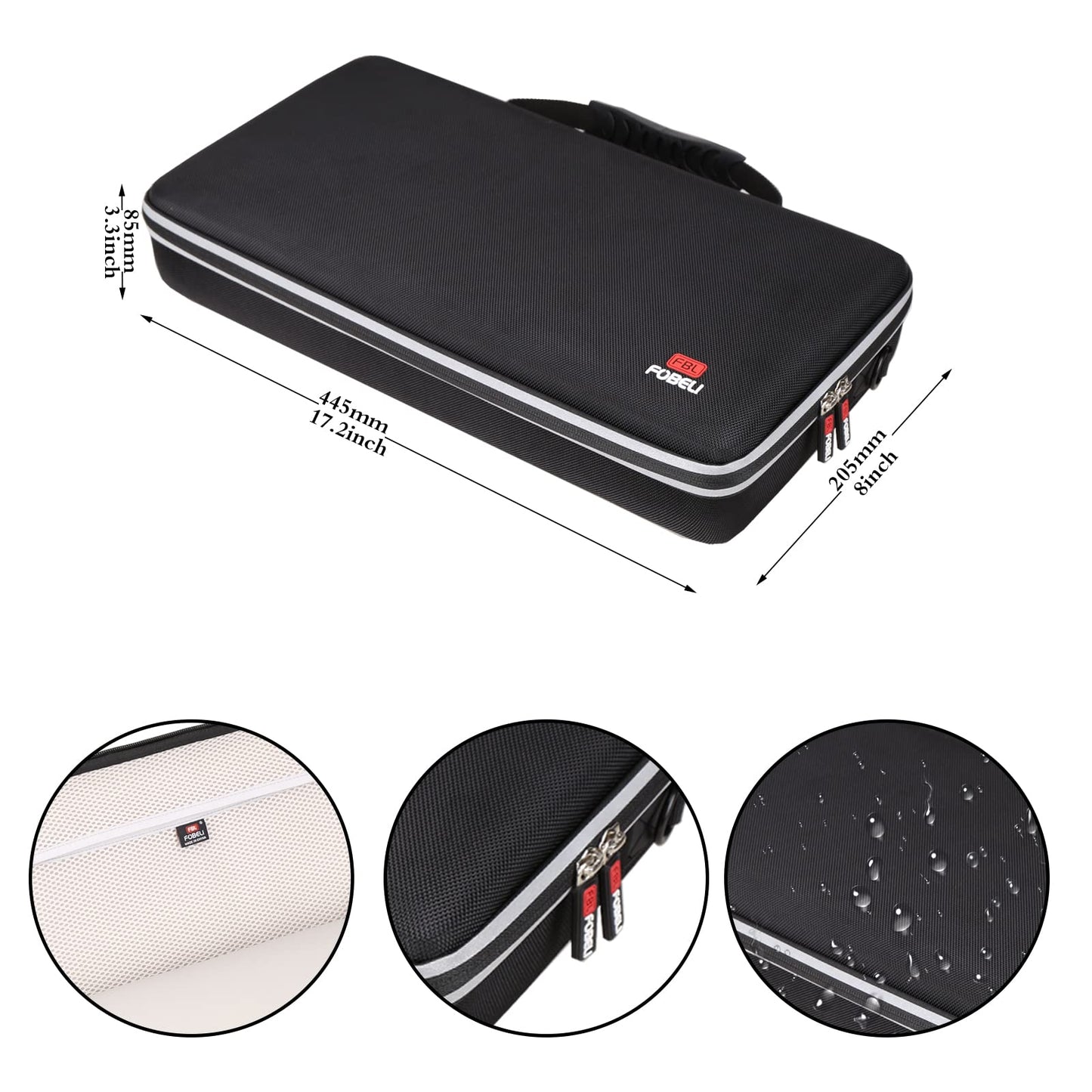 FBLFOBELI Hard Storage Carry Case for HP OfficeJet 200 Portable Printer with Wireless & Mobile Printing CZ993A, EVA Protective Travel Bag Shockproof With Removable Shoulder Strap (Case Only)