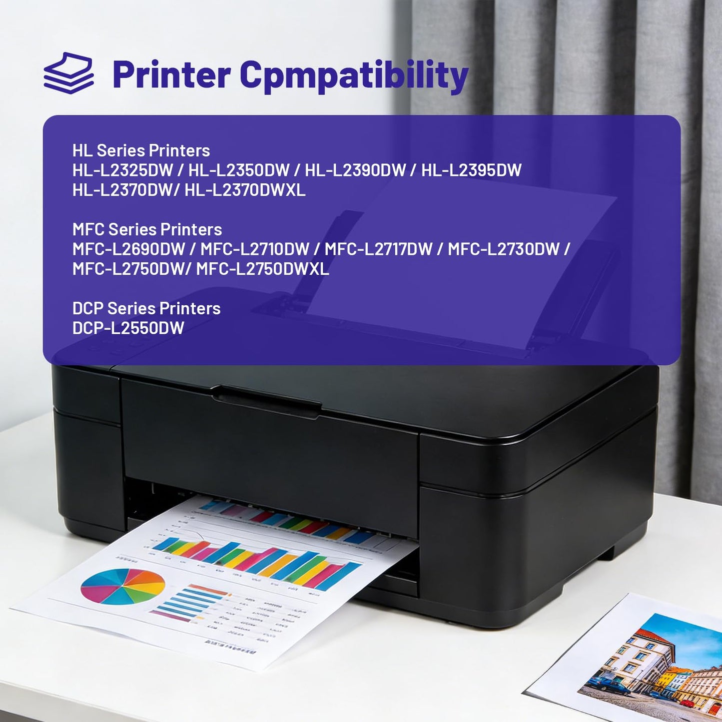 NSDHInk (WITH CHIP) TN760 Toner Cartridges Replacement for Brotner TN 760 TN-760 TN730 High Yeild use for Brotner DCP-L2550DW HL-L2350DW MFC-L2750DW MFC-l2710DW HL-L2370DW HL-L2390DW HL-L2395DW, 4Pack