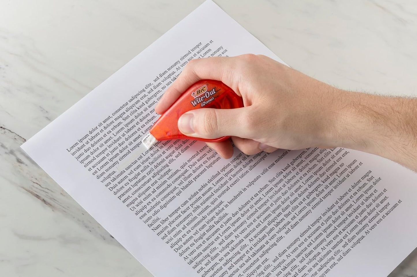 BIC Wite-Out Brand EZ Correct Correction Tape, 39.3 Feet, 18-Count Pack of white Correction Tape, Fast, Clean and Easy to Use Tear-Resistant Tape Office or School Supplies