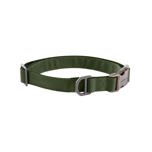 Carhartt Field Dog Collar, Fully Adjustable, Durable 600-Denier Fabric W/Reflective Wordmark for Visibility, Oak Leaf, Large