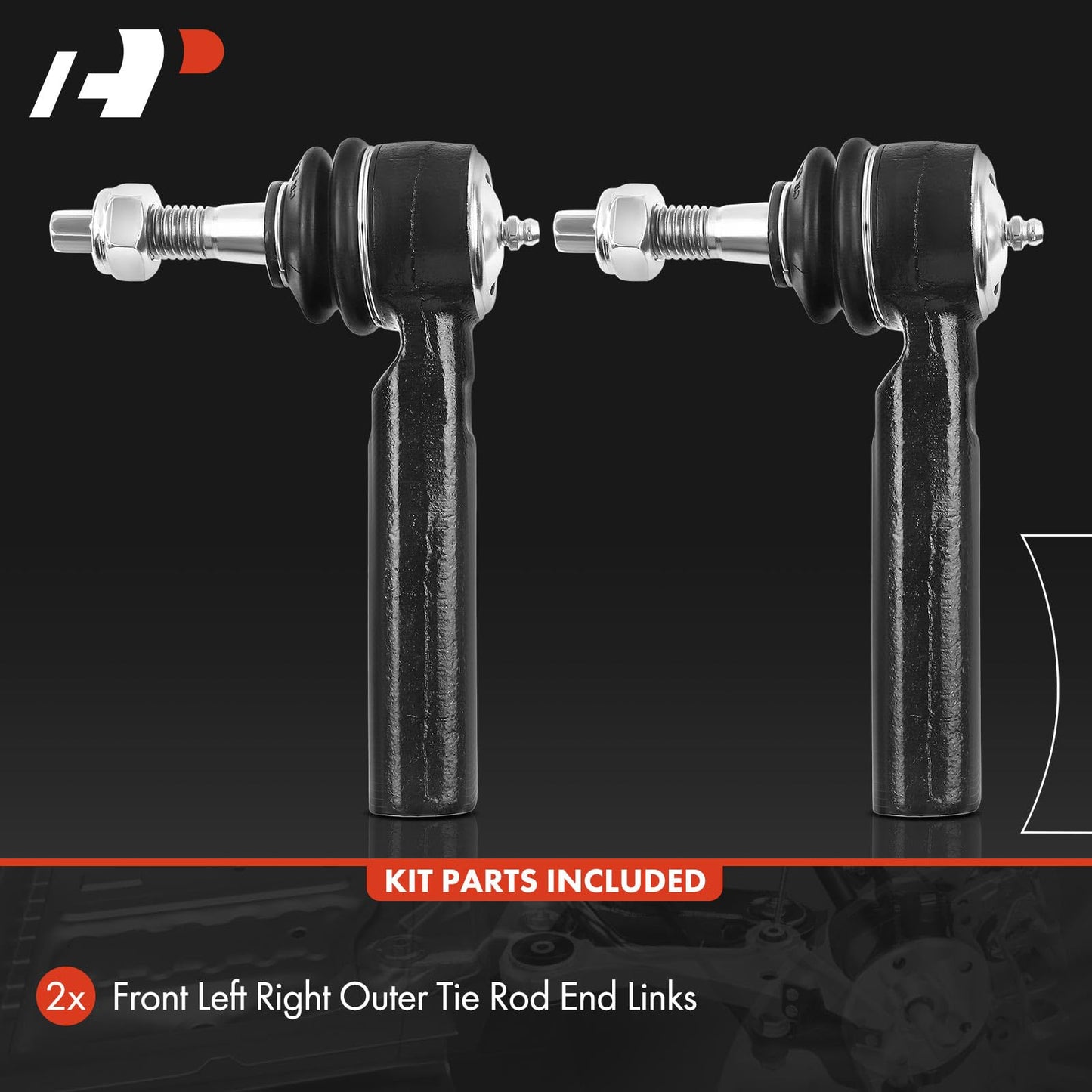 A-Premium 2 x [5.520 Inch] Front Outer Tie Rod Ends, Compatible with Chevy & GMC & Cadillac - 2007-2014 - Silverado 1500, Tahoe, Suburban, Avalanche, Sierra 1500, Yukon (XL 1500), Escalade (ESV & EXT)