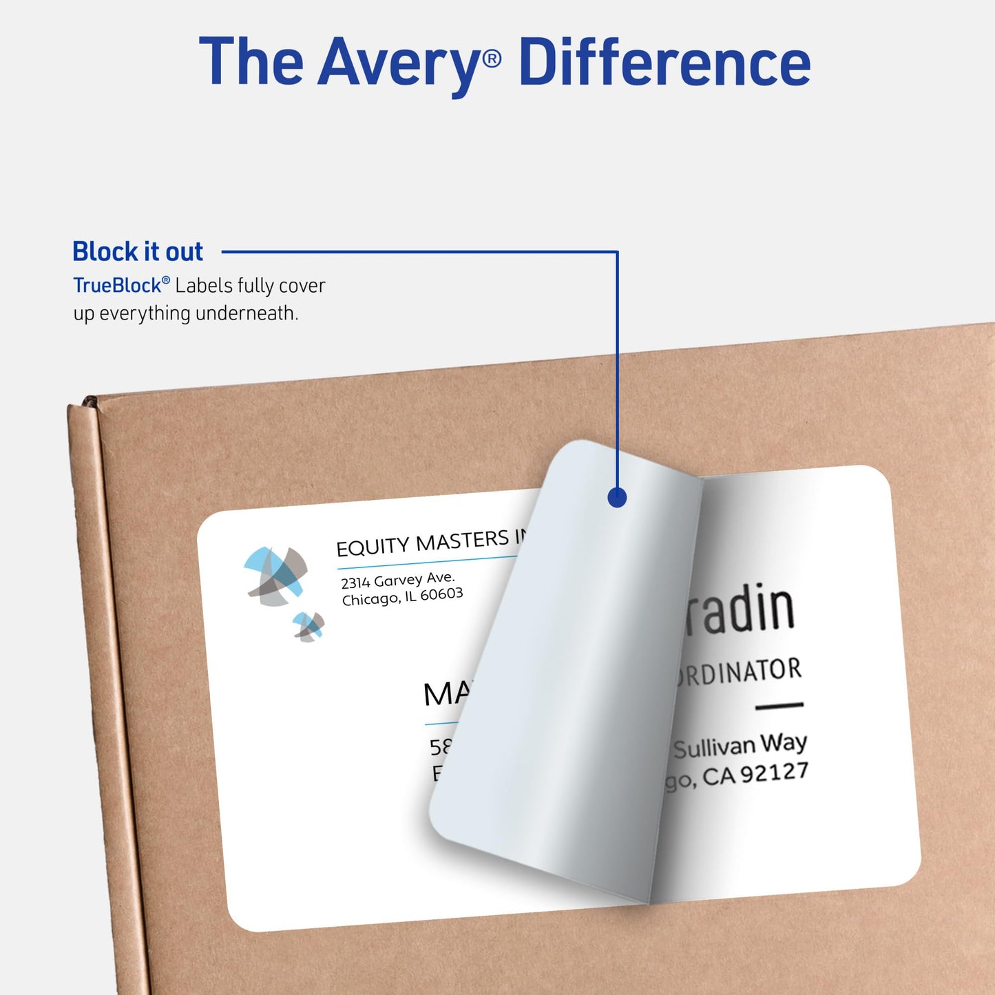 Avery® White Full-Sheet Labels for Inkjet Printers with TrueBlock™ Technology, 8-1/2 inches x 11 inches, Box of 100 (8465)