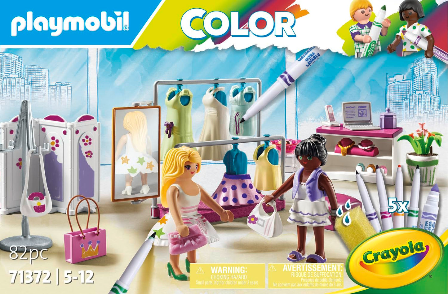 PLAYMOBIL Color with Crayola: Fashion Boutique
