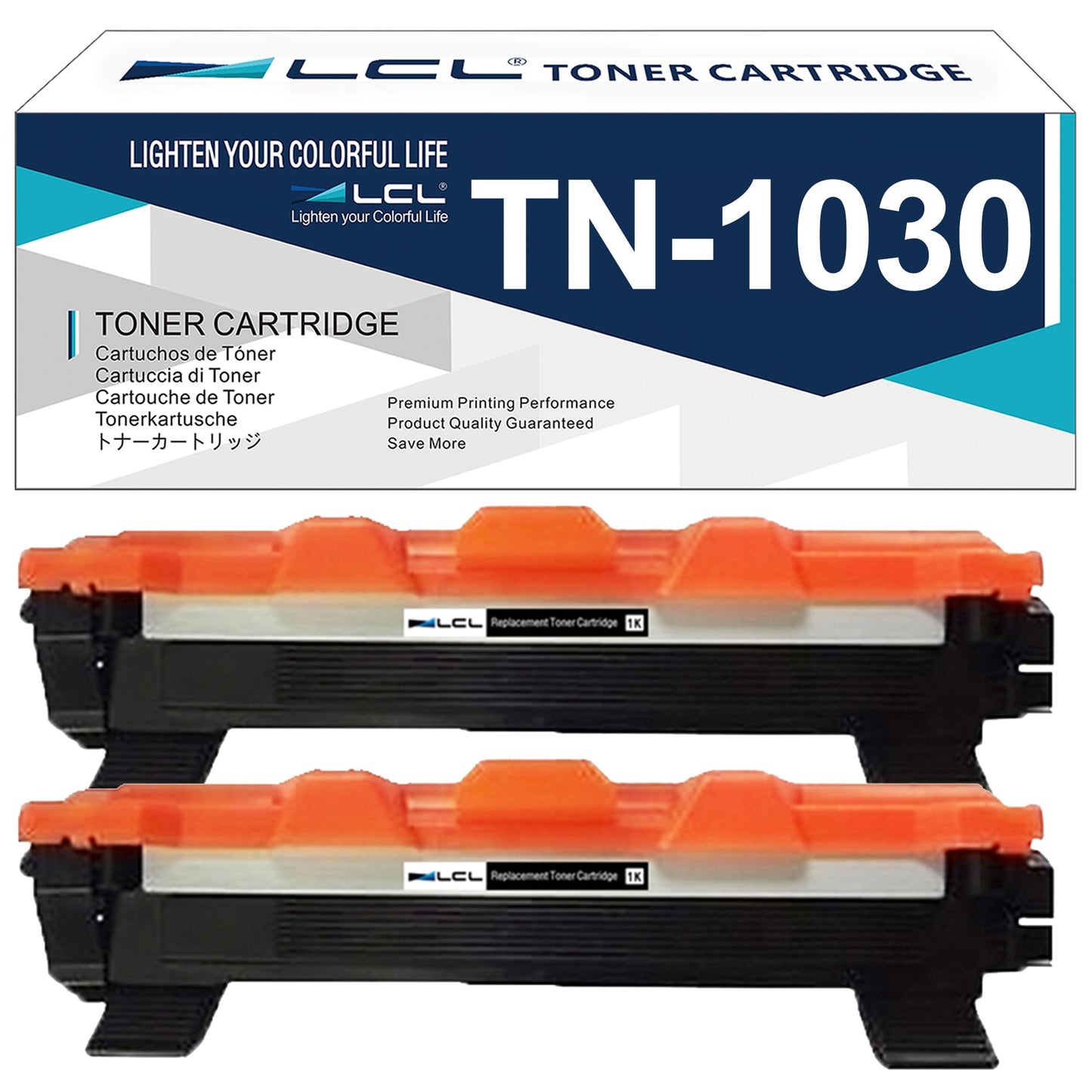 LCL Compatible Toner Cartridge Replacement for Brother TN1030 TN-1030 (2-PK,Black) for HL-1110 HL-1110E HL-1112 HL-1112R HL-1112A HL-1112A HL-1200 HL-1202 HL-1212 HL-1210W HL-1212W MFC-1810 MFC-1810E