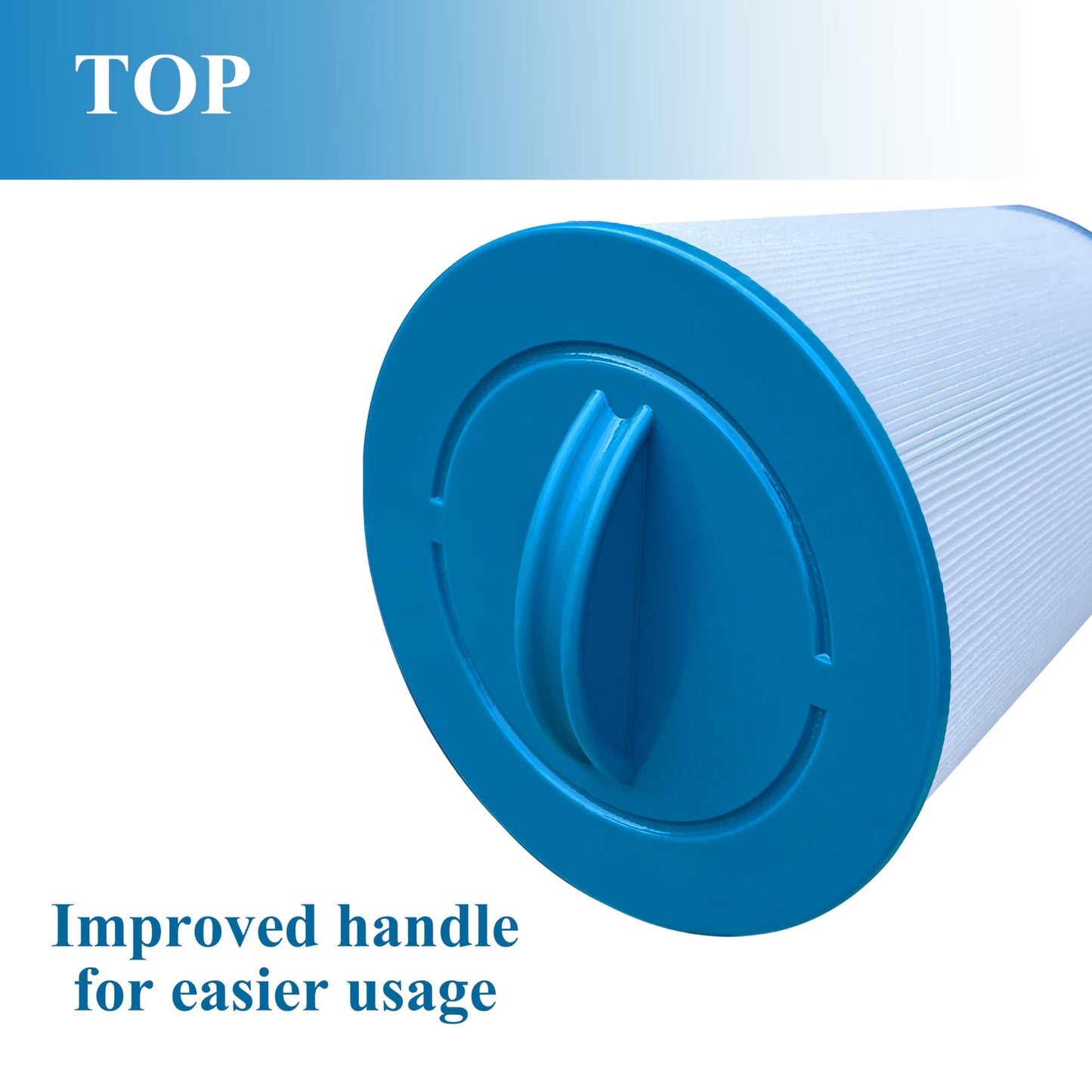 Chryseos Spa Filter Compatible with 6CH-940, FC-0359, PWW50P3 (1 1/2" Coarse Thread), 817-0050, 25252, 03FIL1400, SAE Thread, 45 sq.ft., 2 Pack