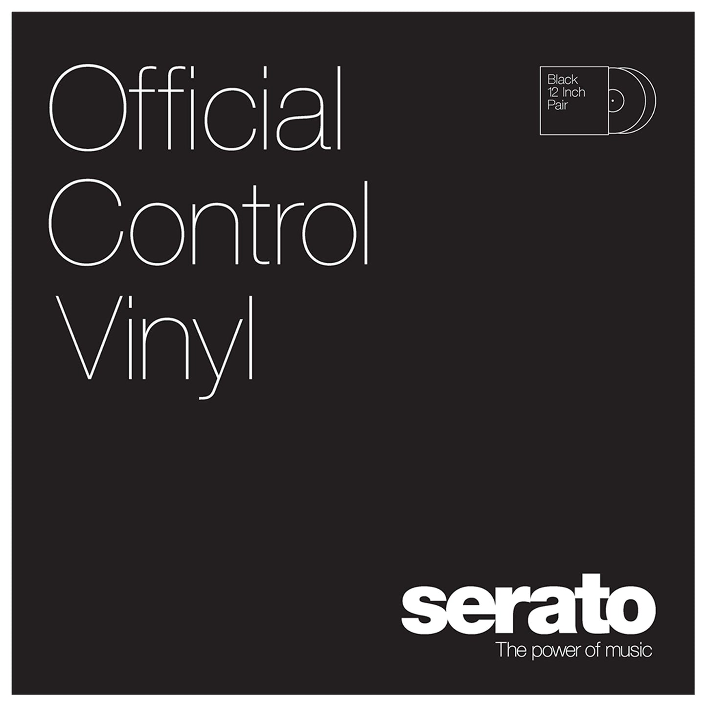 Serato Performance Series Official Control Vinyl (Pair) Black