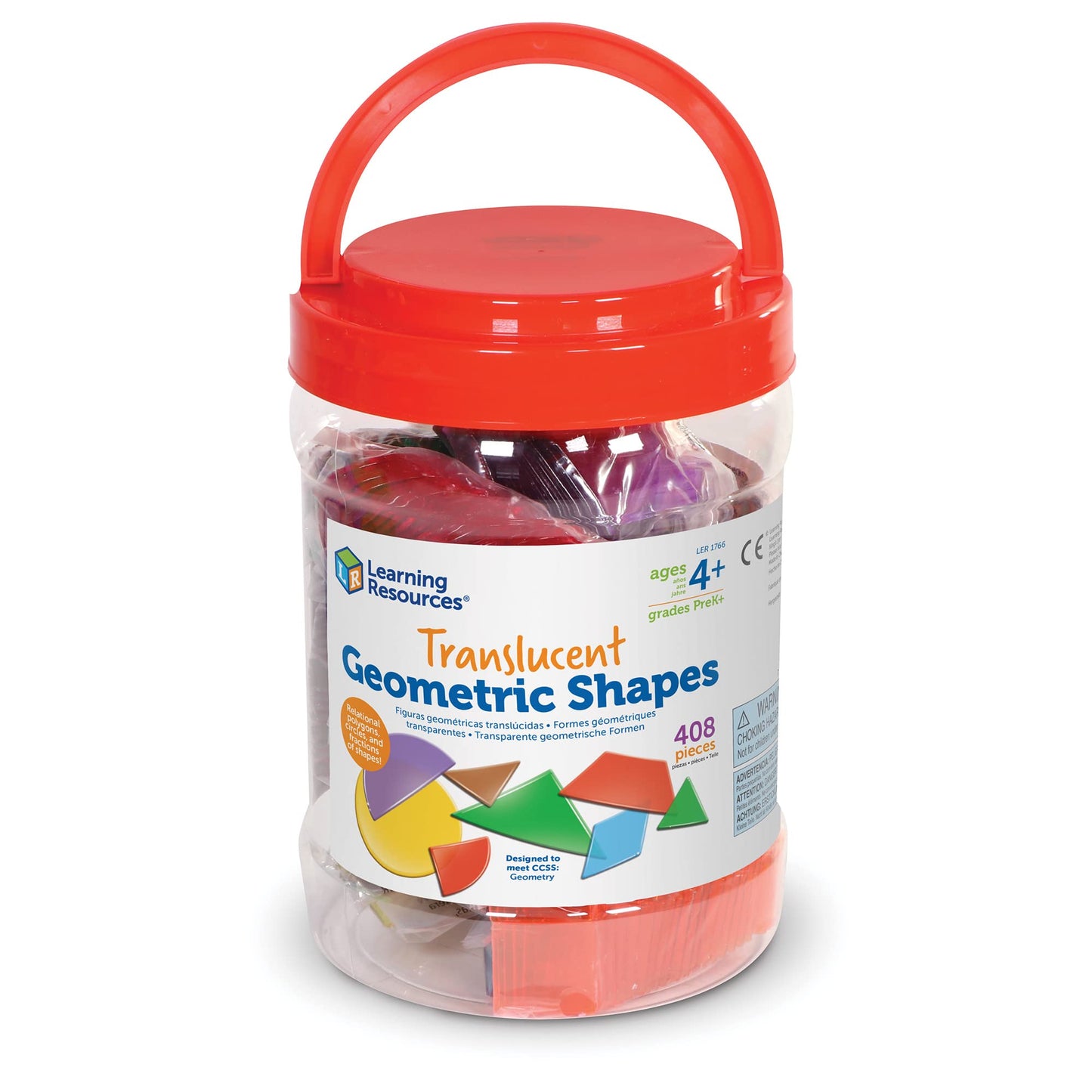 Learning Resources LER1766 Translucent Geometric Shapes