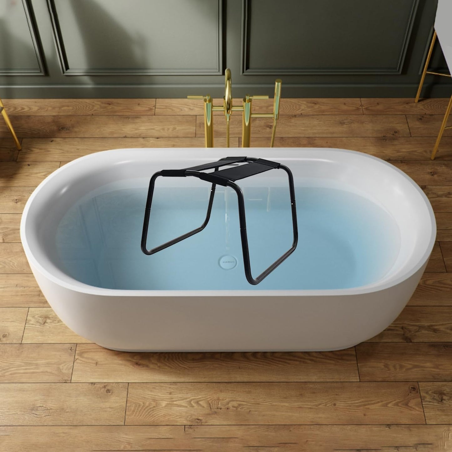 Adjustable Folding Chair Portable Position Assist Chair Couples Stool Detachable Stool Elastic Furniture for Bedroom Bathroom Bear Weight up to 300 pounds