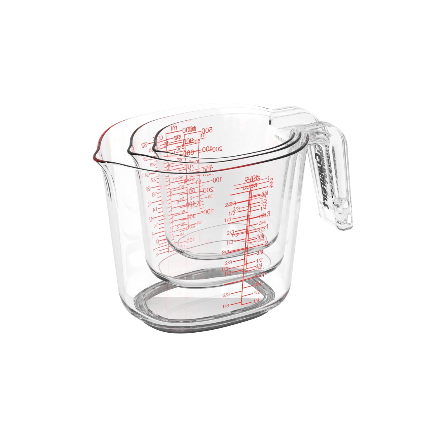 Cuisinart 3-Piece Nesting Liquid Measuring Cups, Includes 1, 2, and 4 Cup (CTG-00-3MCC)