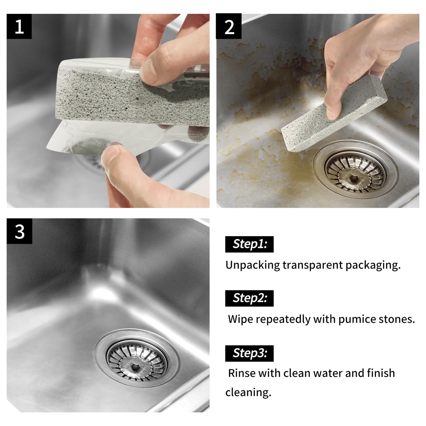 HongWay 36 Pack Pumice Stones for Toilet Cleaning Bowl Stick,Pumice Scouring Pad Pumice Stick Cleaner for Cleaning Toilet, Bathtubs, Kitchen Sink, Grill, Household (5.9 x 1.4 x 0.9 Inches)