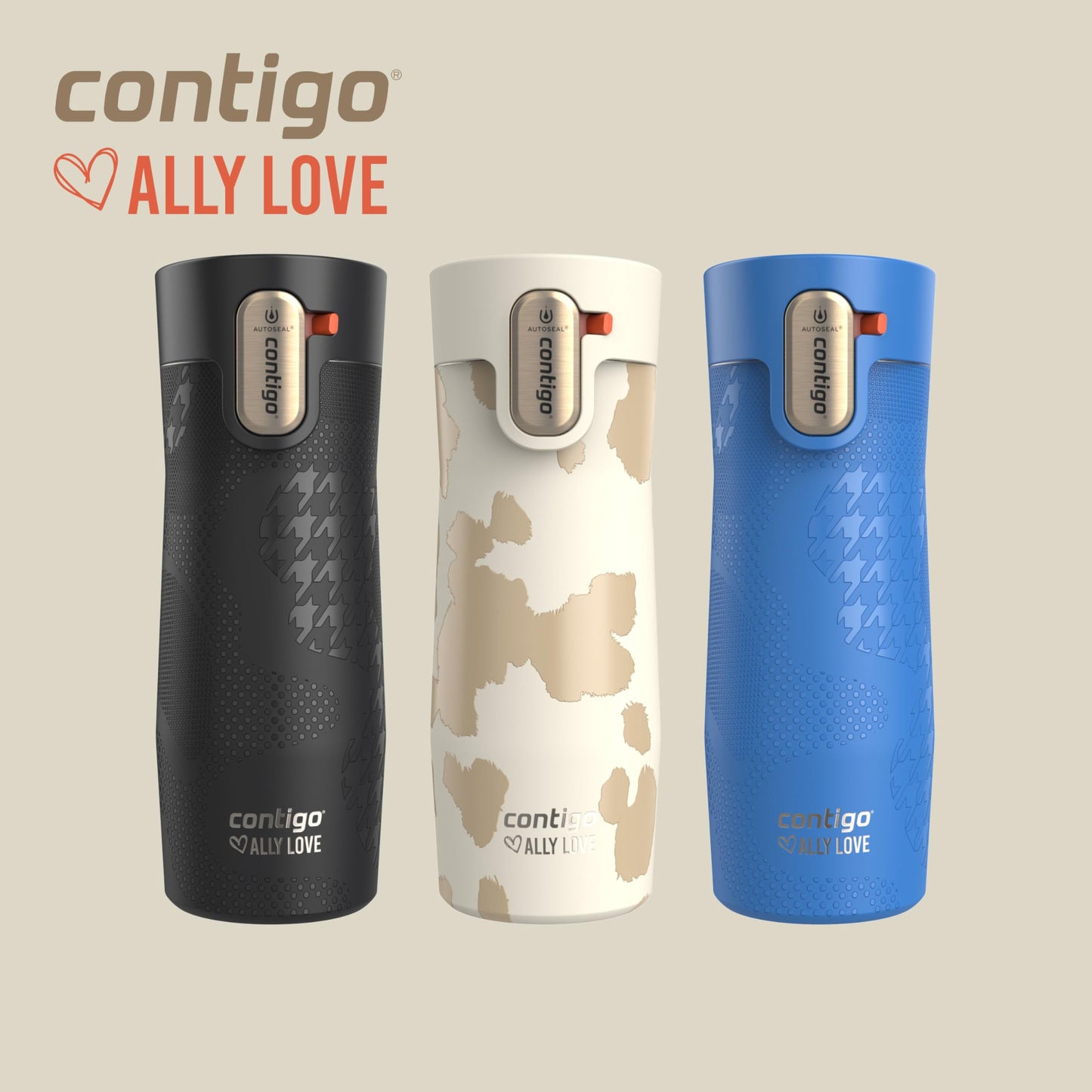 Contigo x Ally Love West Loop 3.0 Vacuum-Insulated Stainless Steel Travel Mug with AUTOSEAL Easy-Clean Lid, 16 oz (473 mL), Licorice