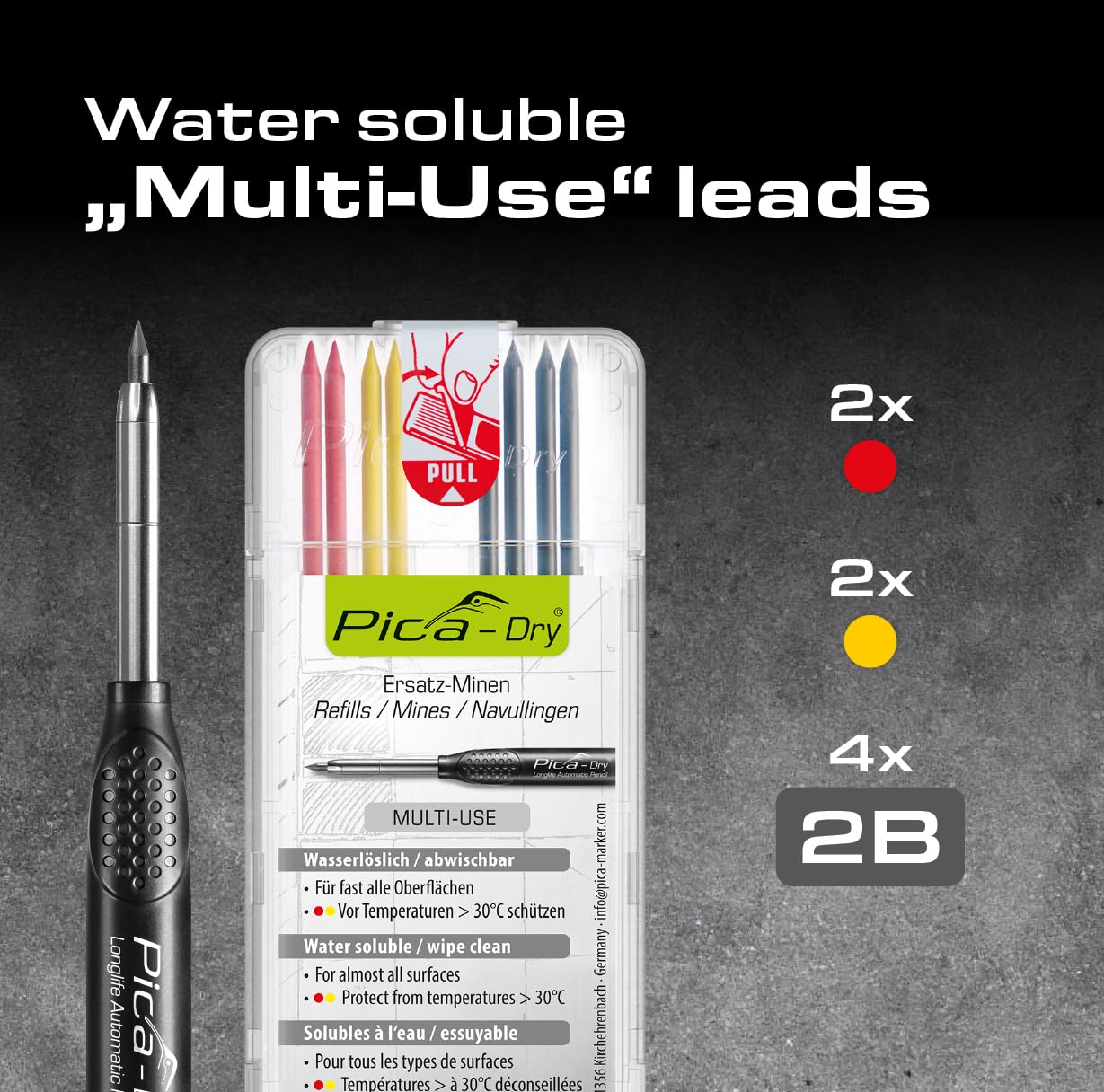 Pica 30402 Marker Kit and Lead Case 4020