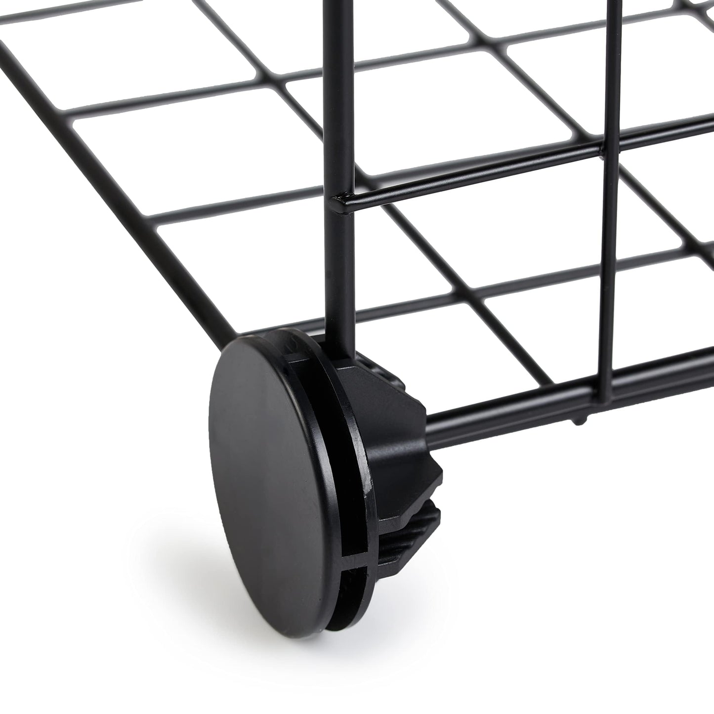 Amazon Basics 6-Cube Wire Grid Stackable Storage Shelves, 30cm x 30cm, Black