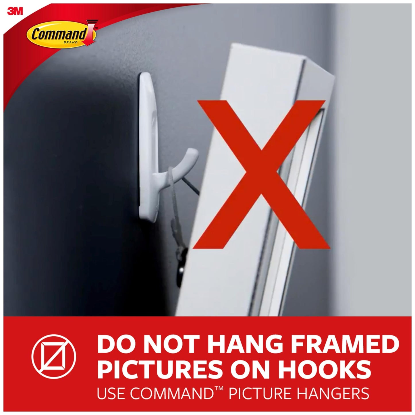 Command Medium Utility Hooks, Damage Free Hanging Wall Hooks with Adhesive Strips, Wall Hooks for Hanging Back to School Dorm Organizers, 9 White Hooks and 12 Command Strips