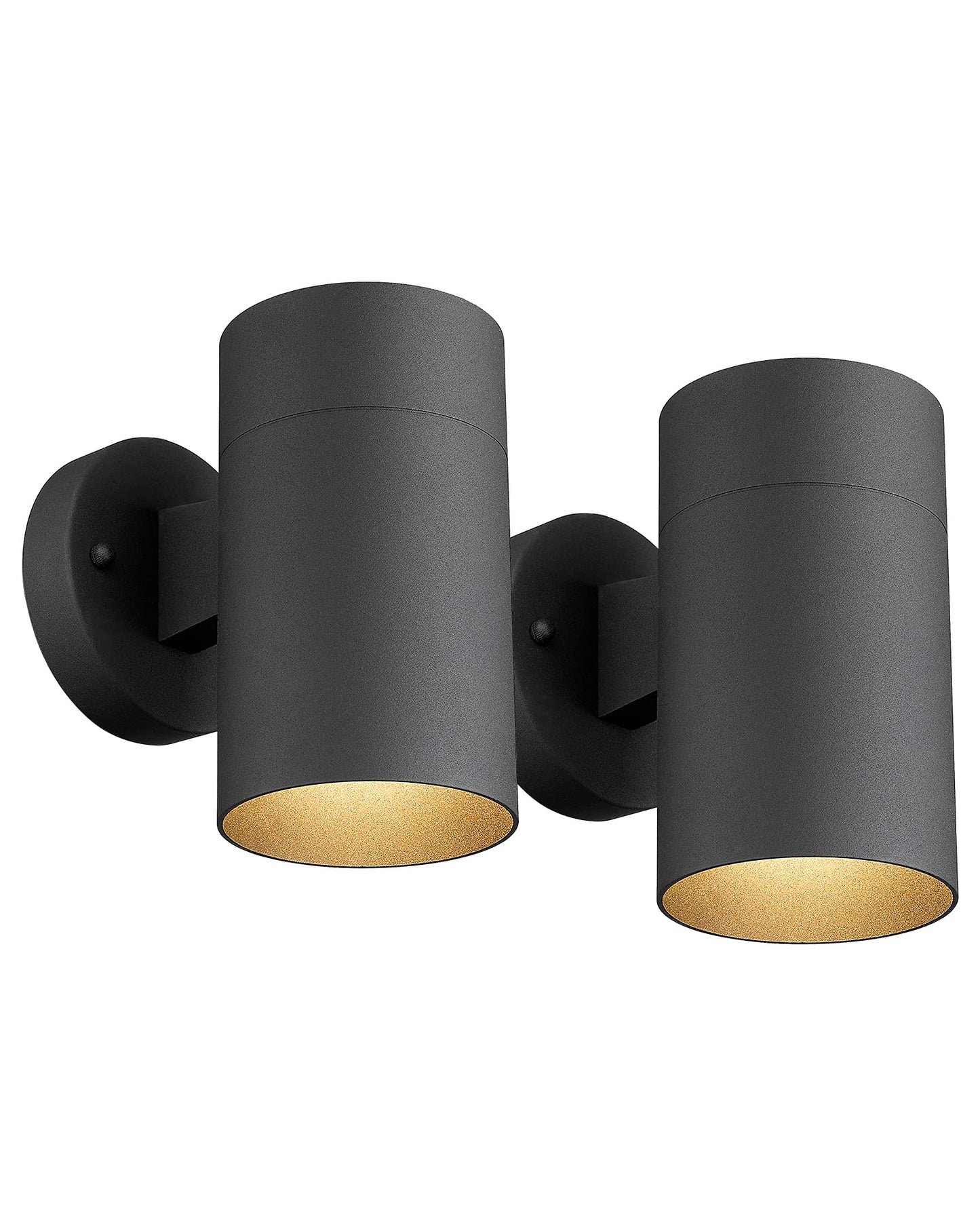 Ken & Ricky Outdoor Wall Sconce, Exterior Wall Light Fixtures, Cylinder Outside Lights for House Porch Garage Patio Doorway Entryway -2 Pack