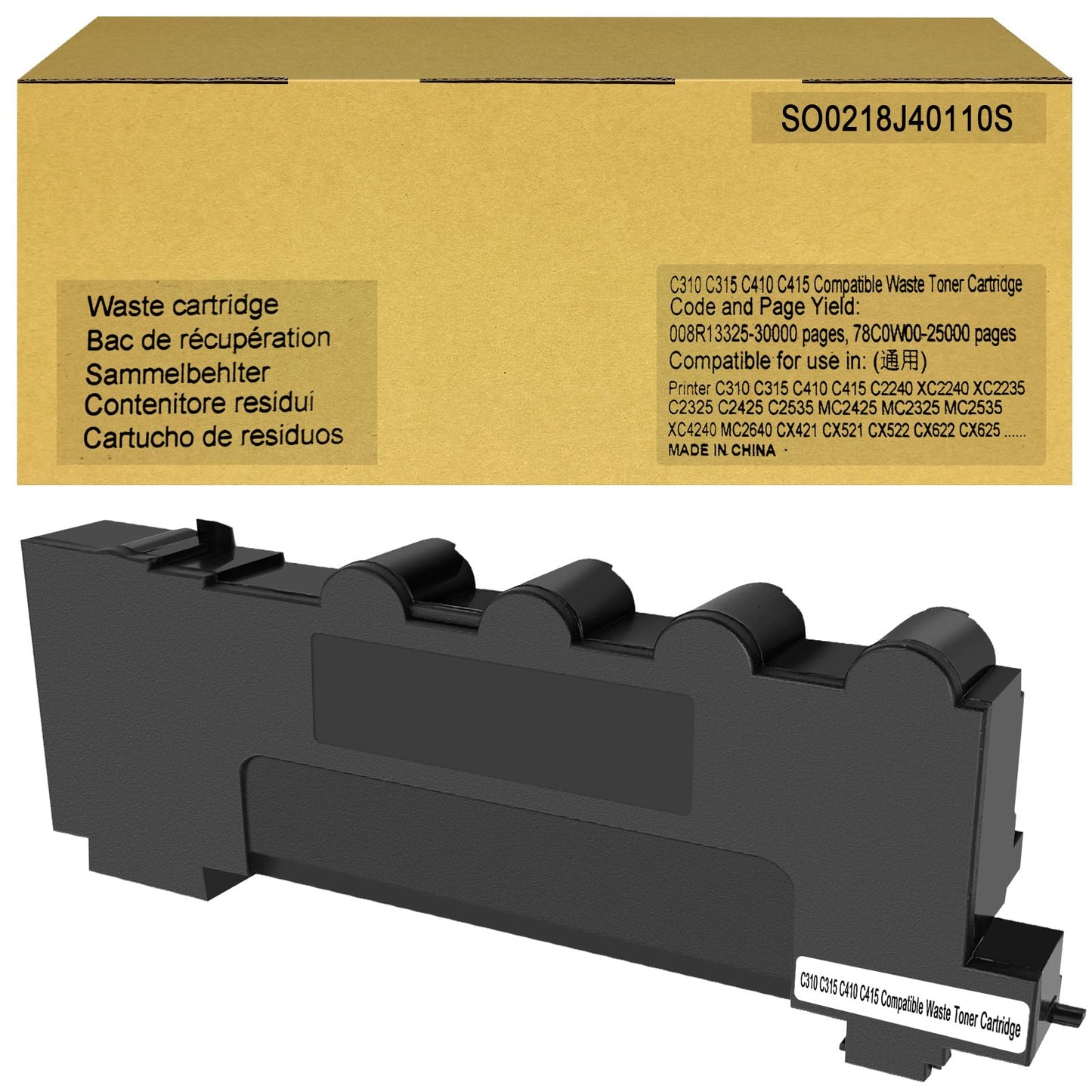 Aseker Compatible 008R13325 78C0W00 Waste Toner Cartridge for Xerox C310 C315 C410 C415 Lexmark C2240 XC2240 XC2235 C2325 C2425 C2535 MC2425 MC2325 MC2535 XC4240 MC2640 CX421 Printer Collector