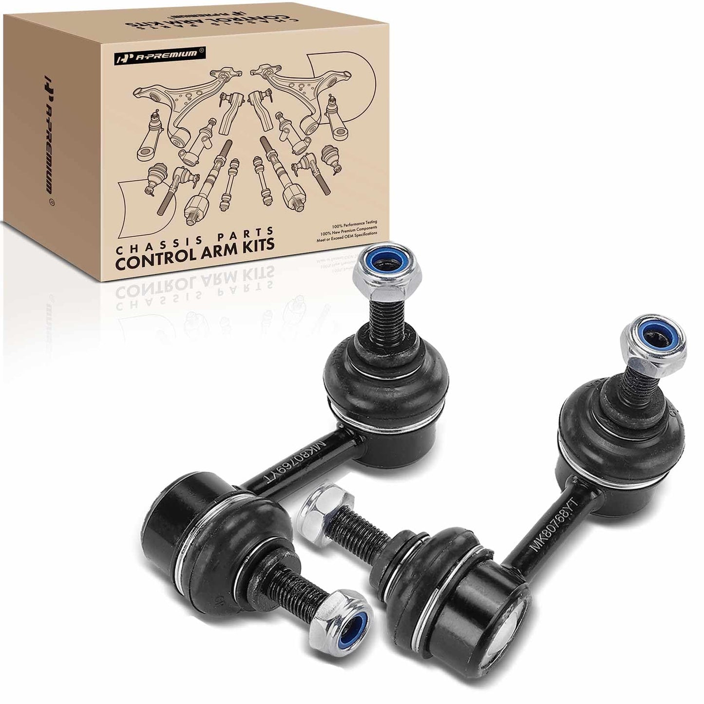 A-Premium 2 x Front Sway Bar Links Stabilizer Bar Links, Compatible with Honda Civic 2006-2011 & Acura CSX 2006-2011