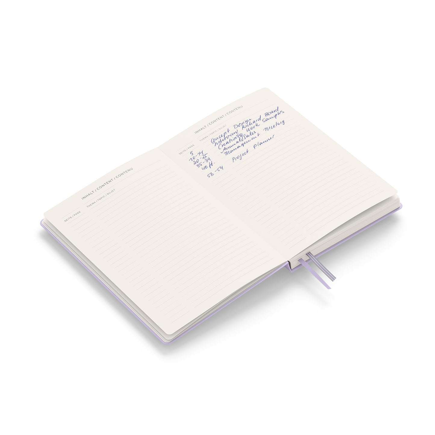 LEUCHTTURM1917 - Notebook Hardcover Medium A5-251 Numbered Pages for Writing and Journaling (Lilac, Ruled)