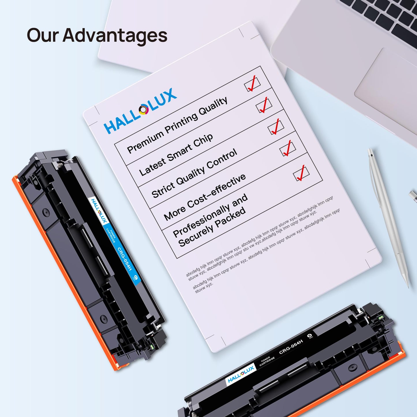 054H Toner CRG-054 for Canon 054H Toner Cartridge for Canon 054 Black for Canon MF643Cdw MF645Cx LBP620C MF641Cw LBP621Cw LBP623Cw Color Image Class Printer (1 Black, 1 Magenta, 1 Cyan, 1 Yellow)