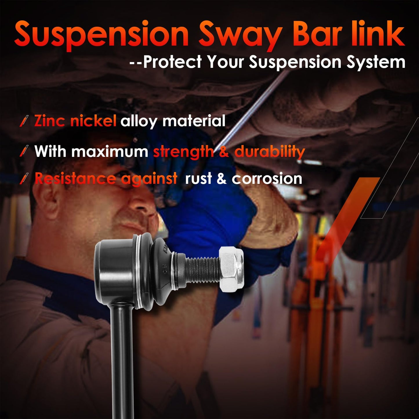 Front Sway Bar Stabilizer Links 2 Pcs｜Replacement For 2001-2018 Toyota Corolla, Matrix, Prius, Pontiac Vibe, Scion tC ｜Replace OE#: K80230