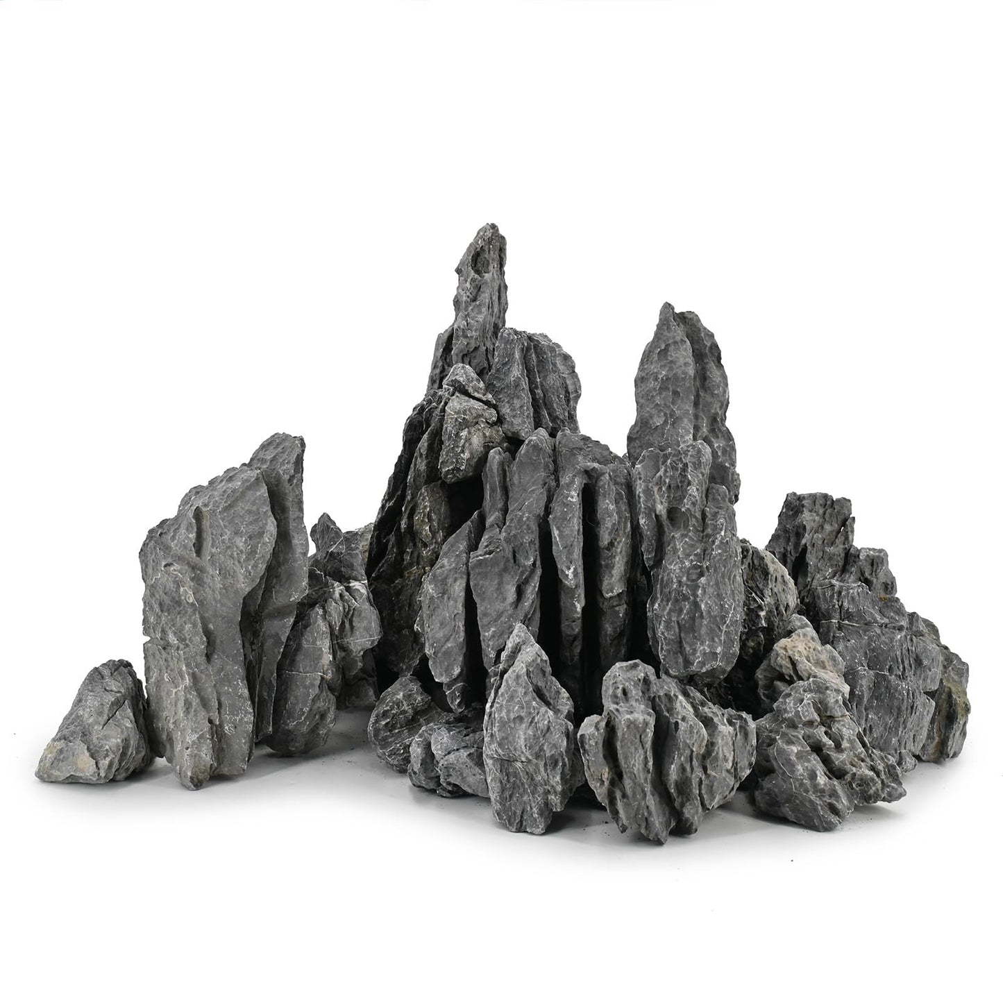 Unocho Seiryu Rock Aquarium Stones 11lb Natural Dragon Stone for Aquascaping Fish Tank Aquarium Landscaping Model Tank Decoration Miniature Fairy Garden(3-8 Inches)