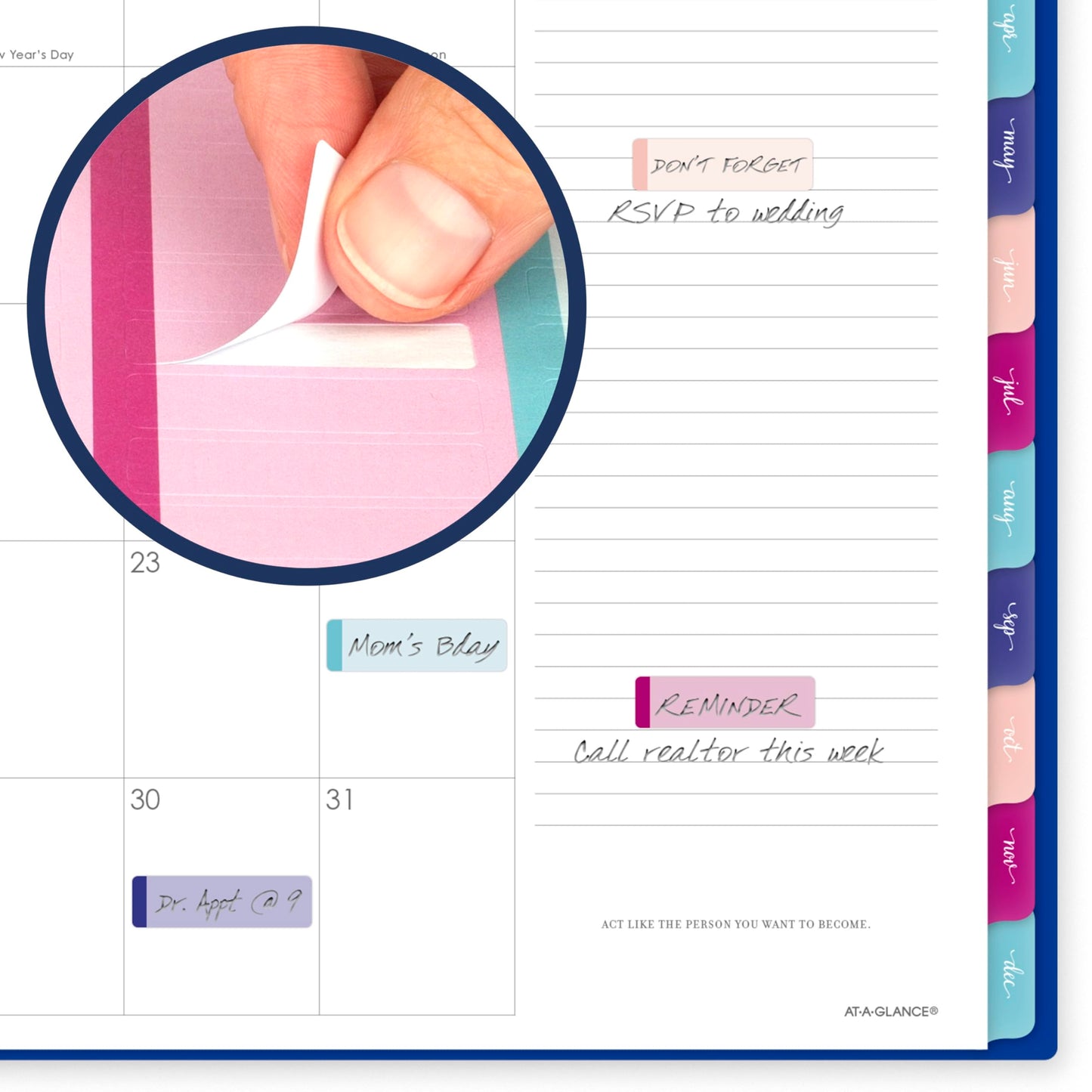 AT-A-GLANCE 2026 Planner, Weekly & Monthly, 8.5" x 11", Large, Harmony, Denim (1099-905-20-26)