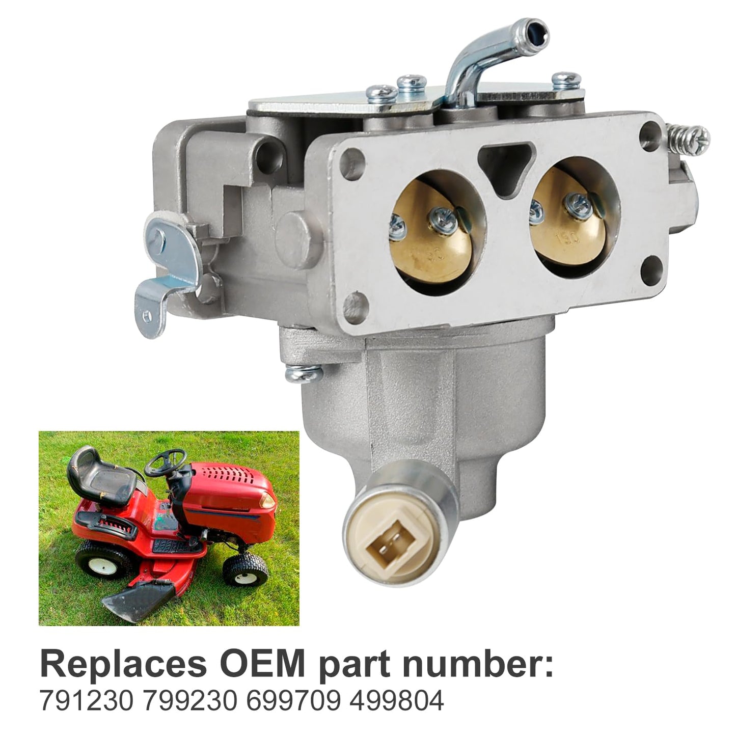 Anxingo 791230 Carburetor Replacement for B&S 791230 799230 699709 499804 20Hp 21Hp 22Hp 23Hp 24Hp 25Hp, 407777 Carb Replacement for John Deere L111 L118 LA120 LA130 (carb kit)