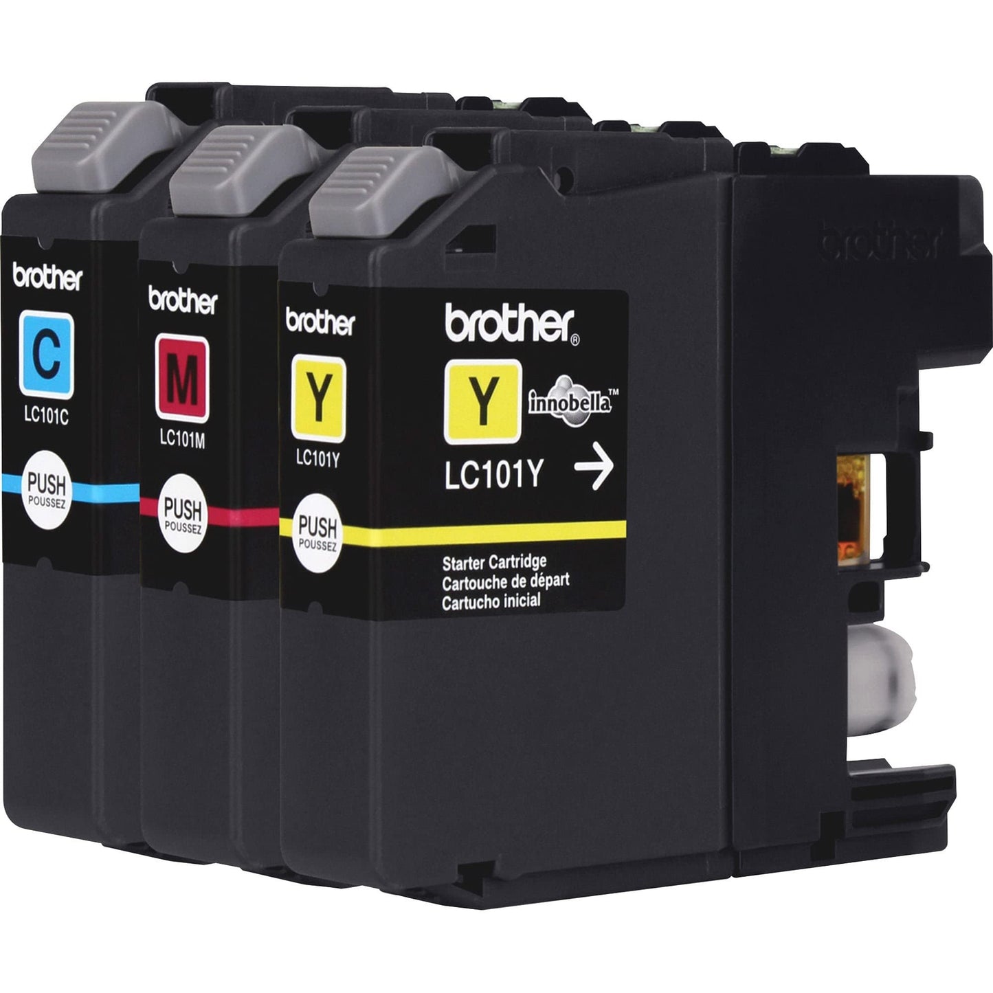 Brother Genuine Standard Yield Color Ink Cartridges, LC1013PKS, Replacement Color Ink Three Pack