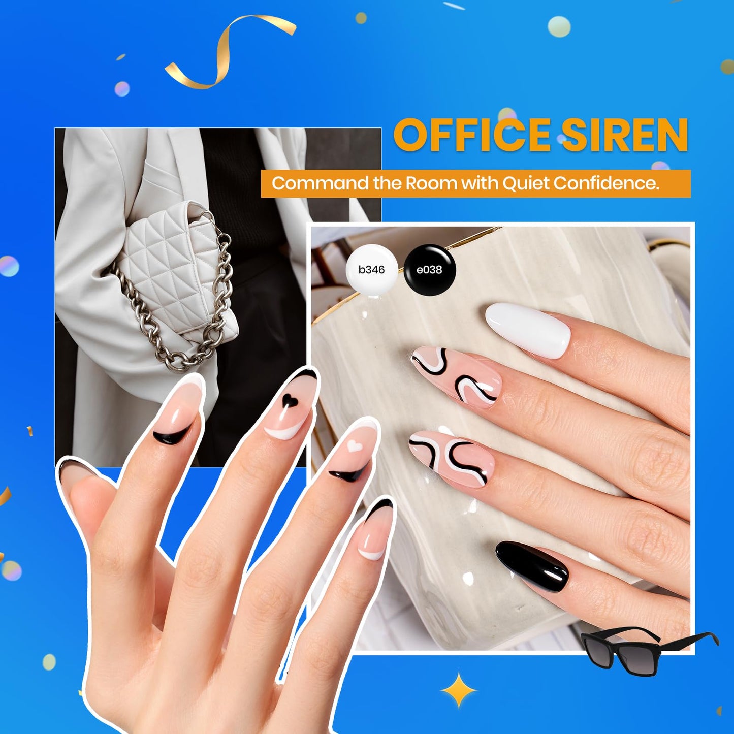 Beetles Gel Nail Polish Set, 69 PCS 60 Colors Spring Gel Nail Polish Kit Neno Pastel Jelly Glitter Nude Pink White Red Blue Green Brown Base Coat Glossy Matte Top Coat Gel Gift for Women