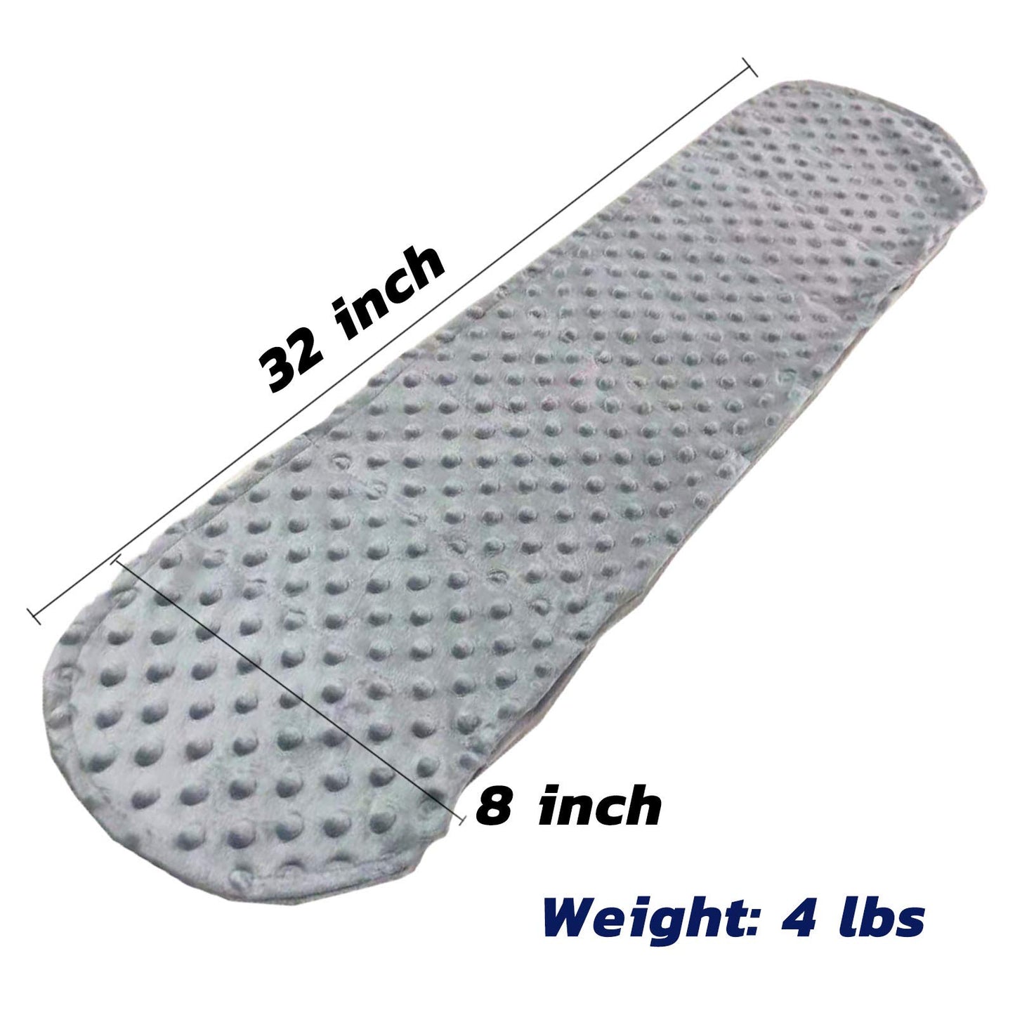MAXTID Sensory Weighted Dual Texture Shoulder Wrap 4-Pounds for Adults